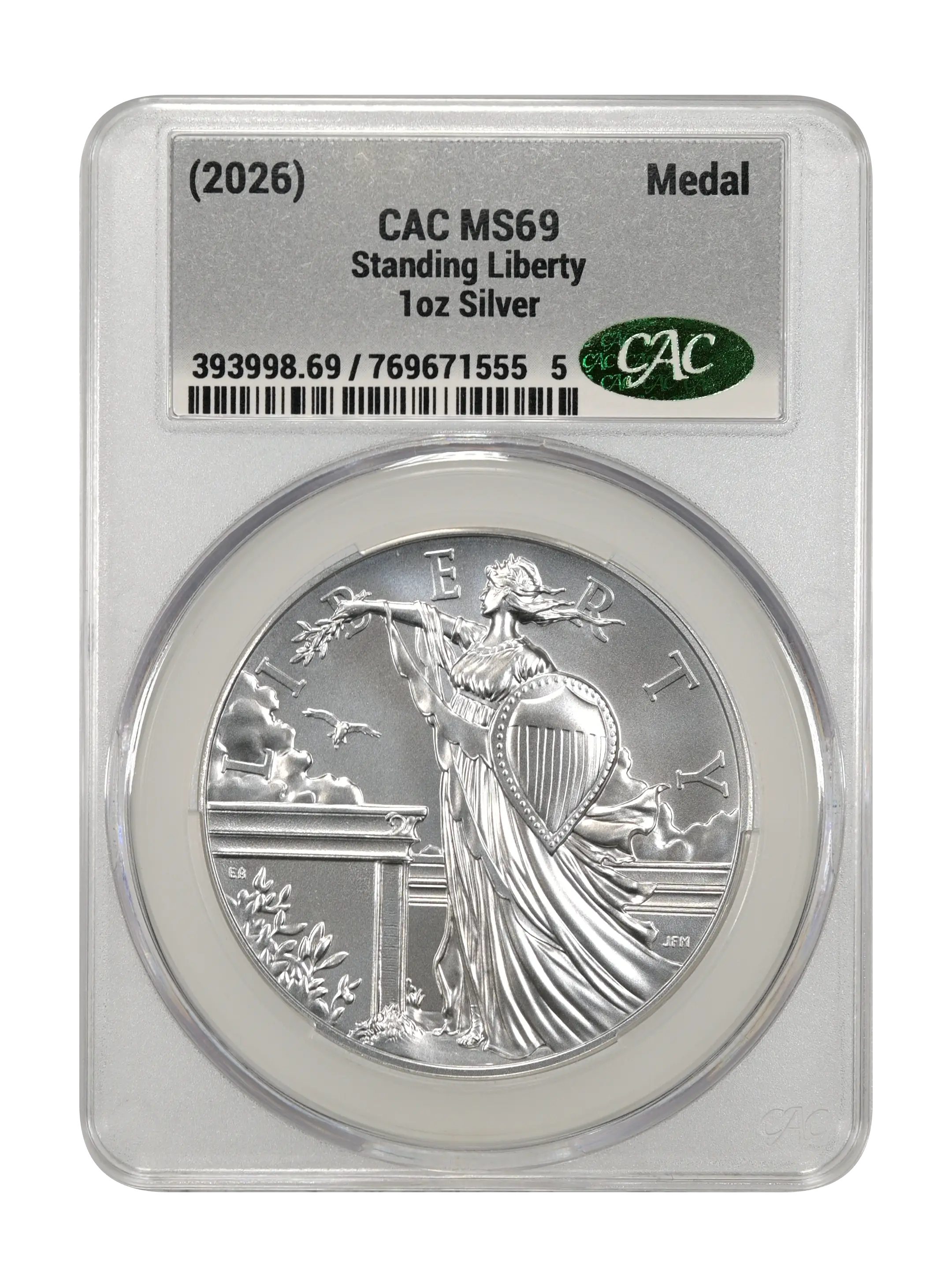 (2026) Medal 1oz Silver, Standing Liberty MS thumbnail 17