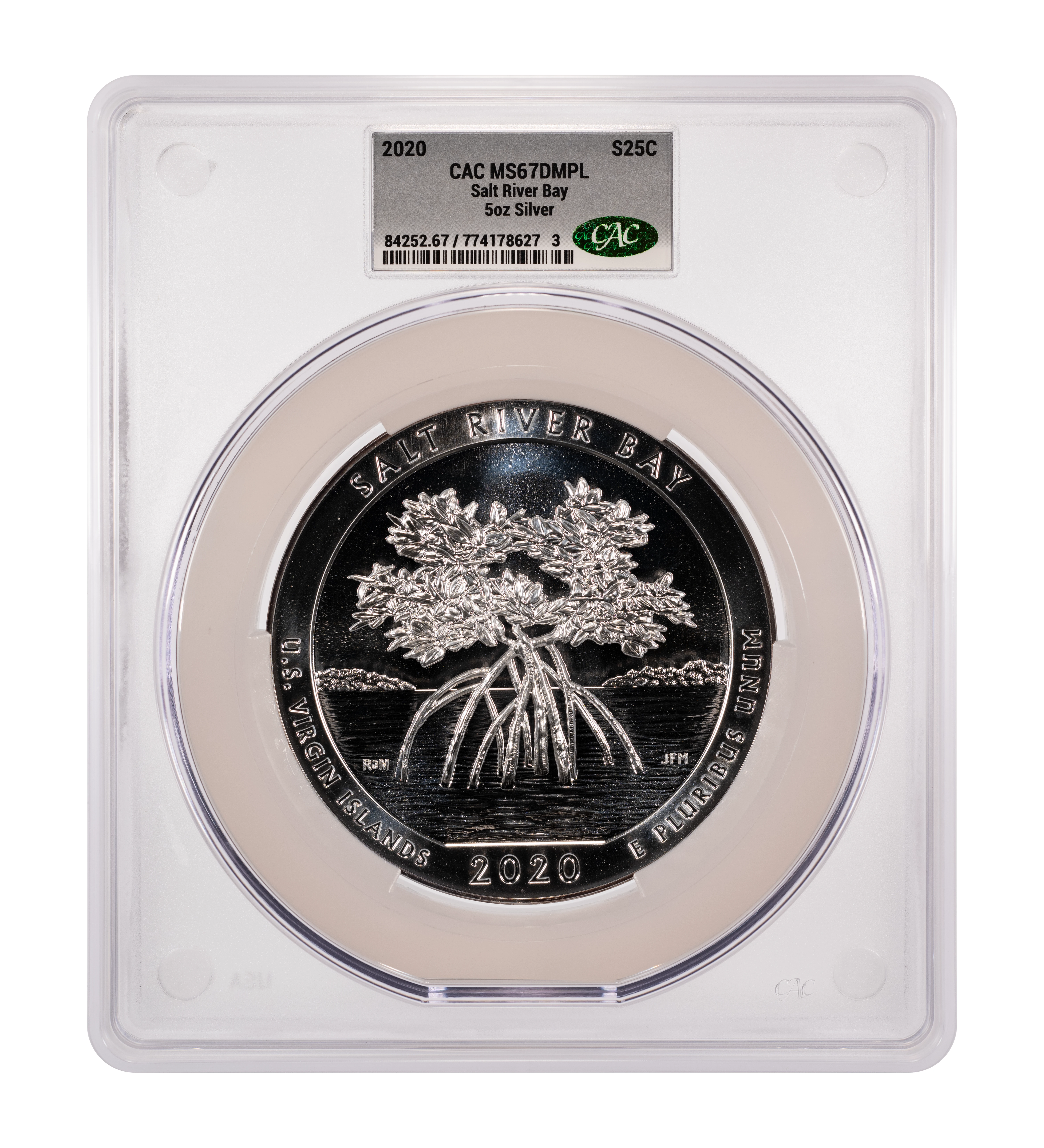2020 S25c Salt River Bay, 5oz Silver MS DMPL