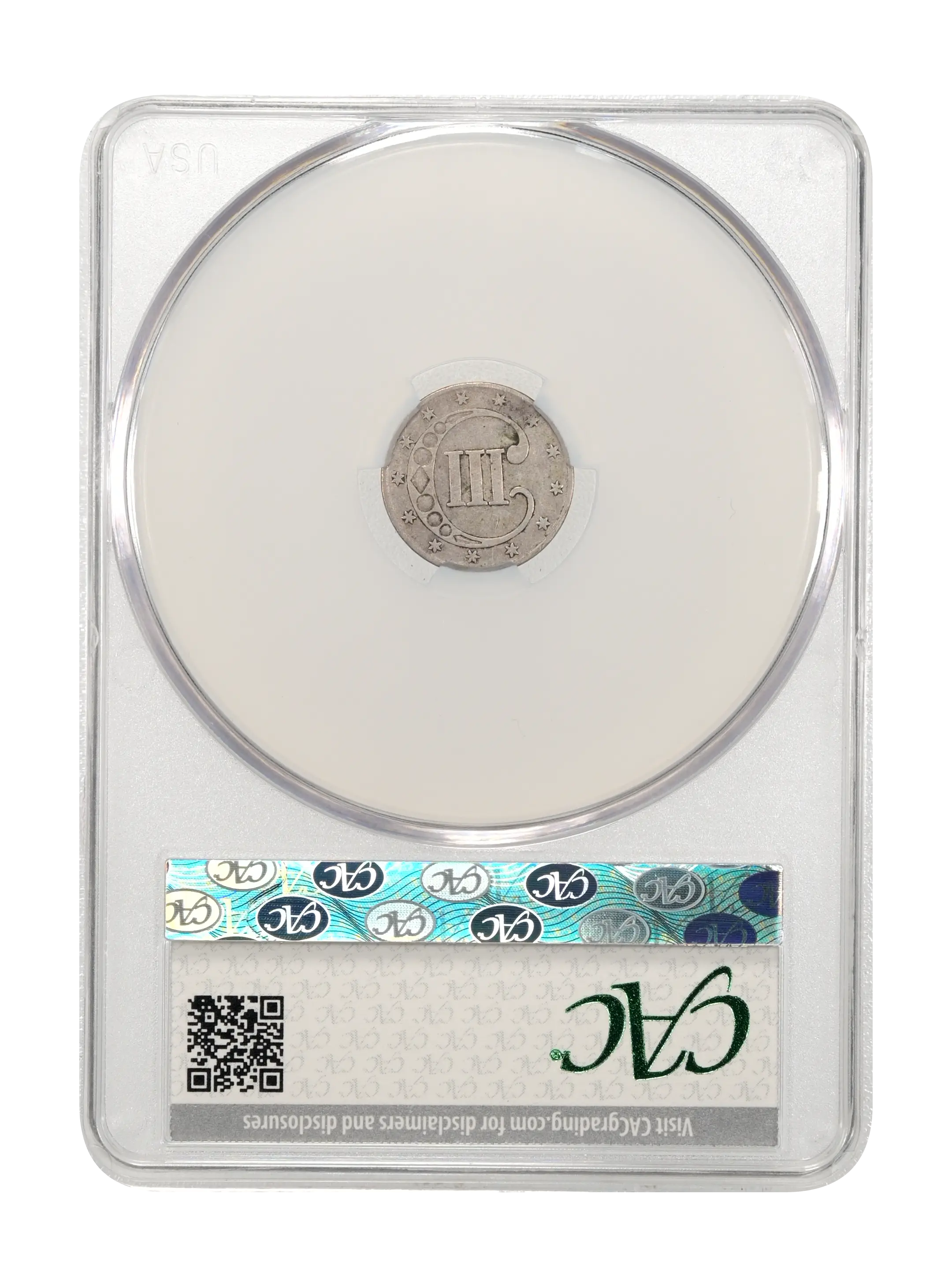 1851 3cS Repunched Date, FS-301 MS thumbnail 4