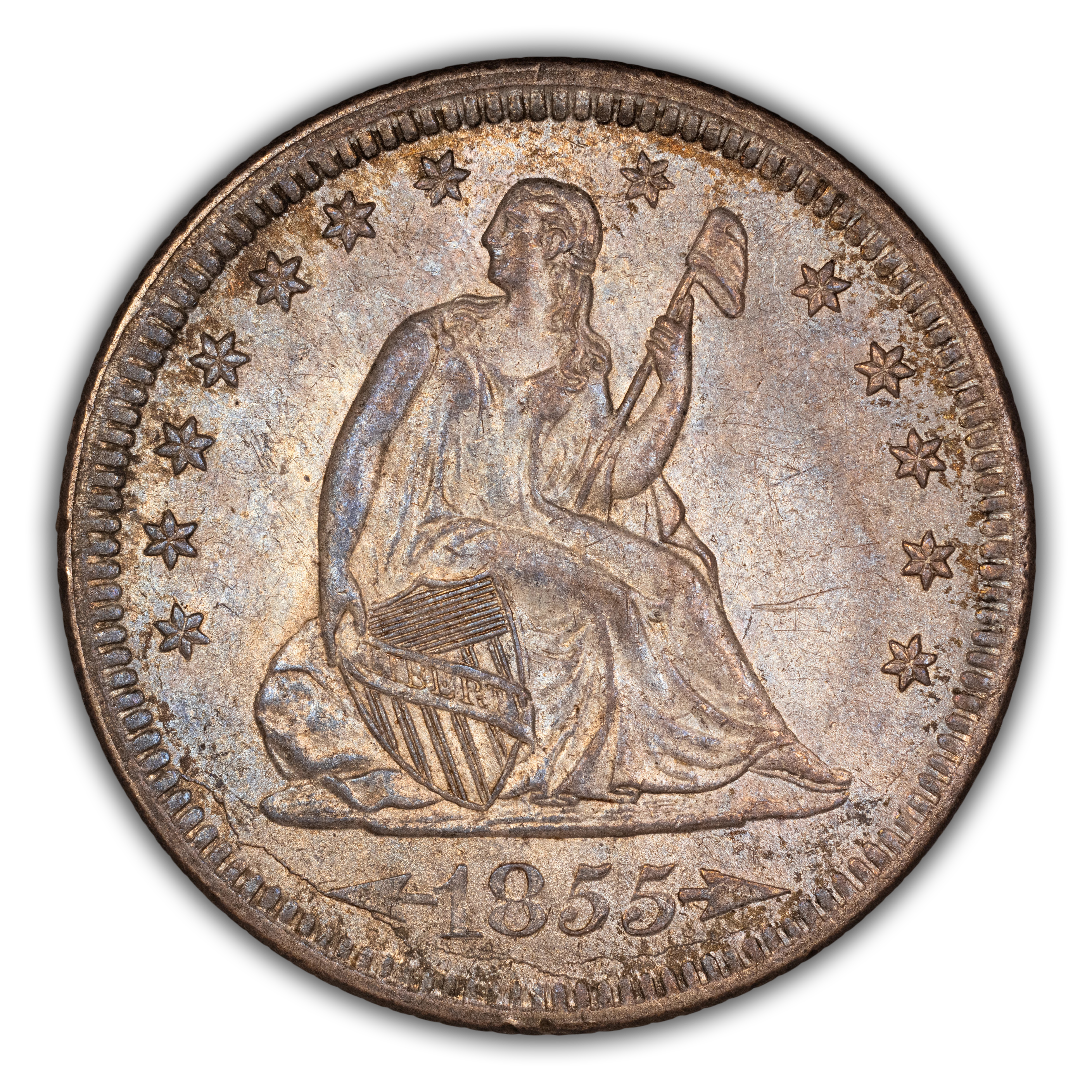 1855 25c Arrows MS