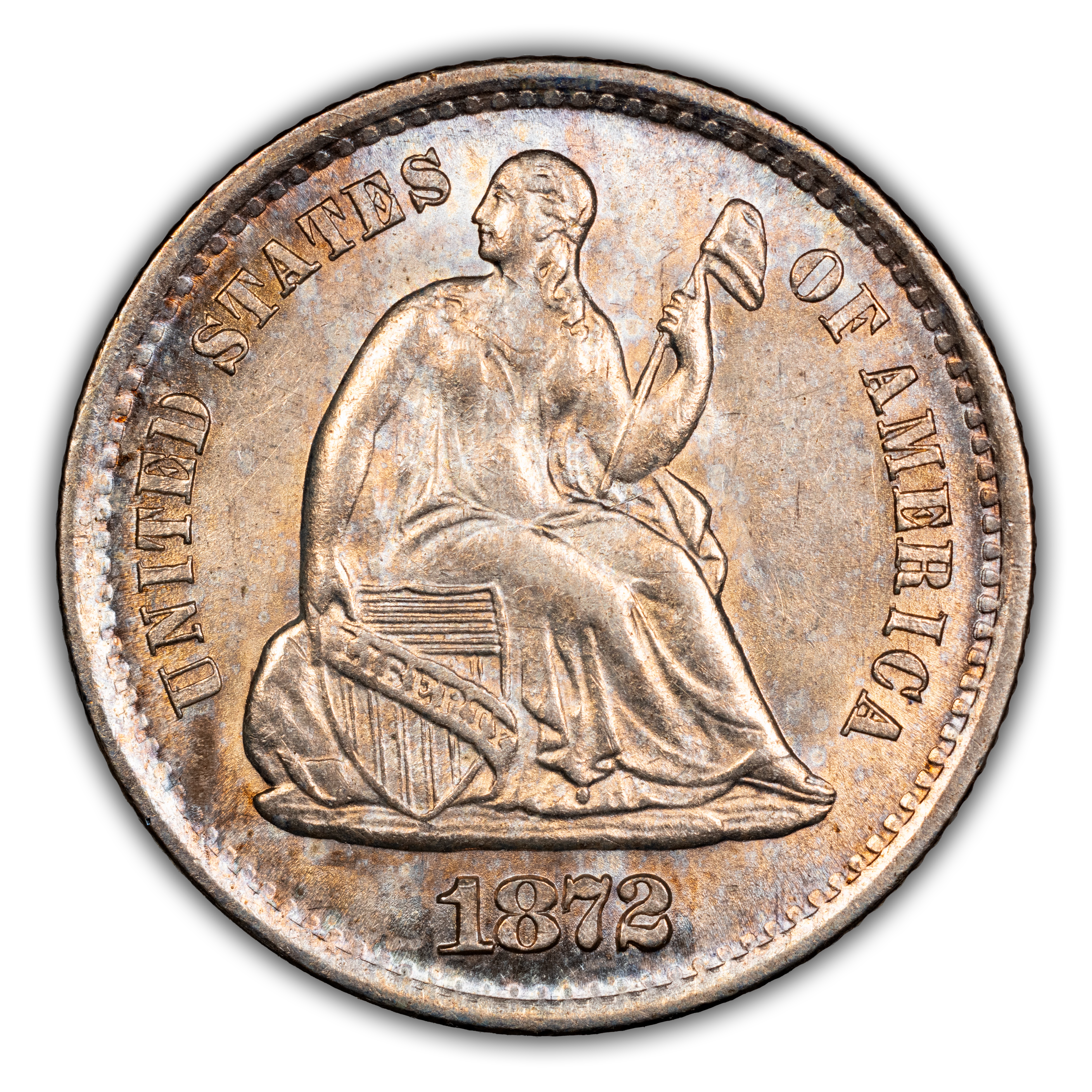 1872-S H10c MM Below Wreath, MPD, FS-301 MS thumbnail 2