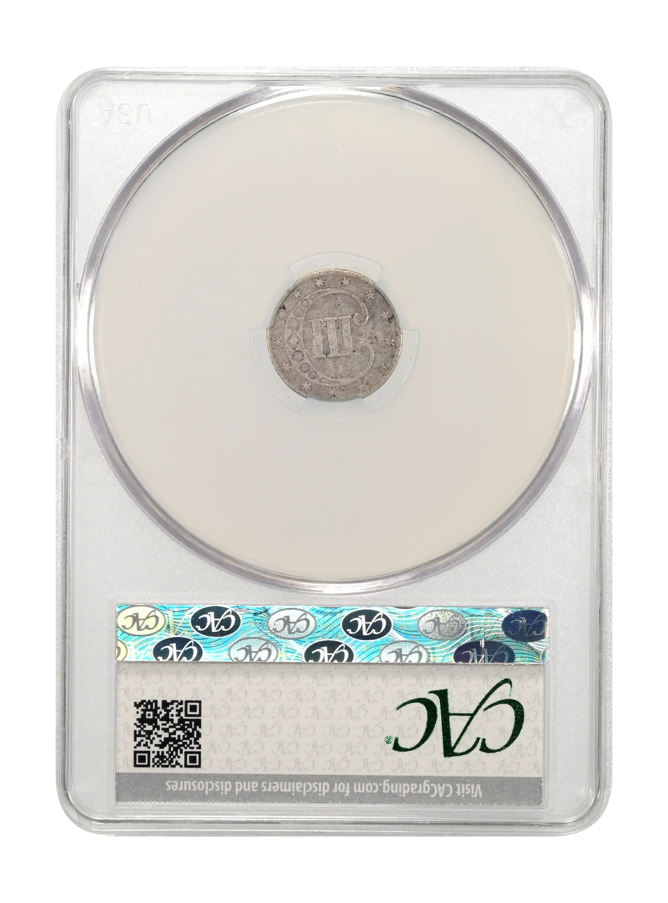 1852 3cS Doubled Die Reverse, FS-801 MS thumbnail 4