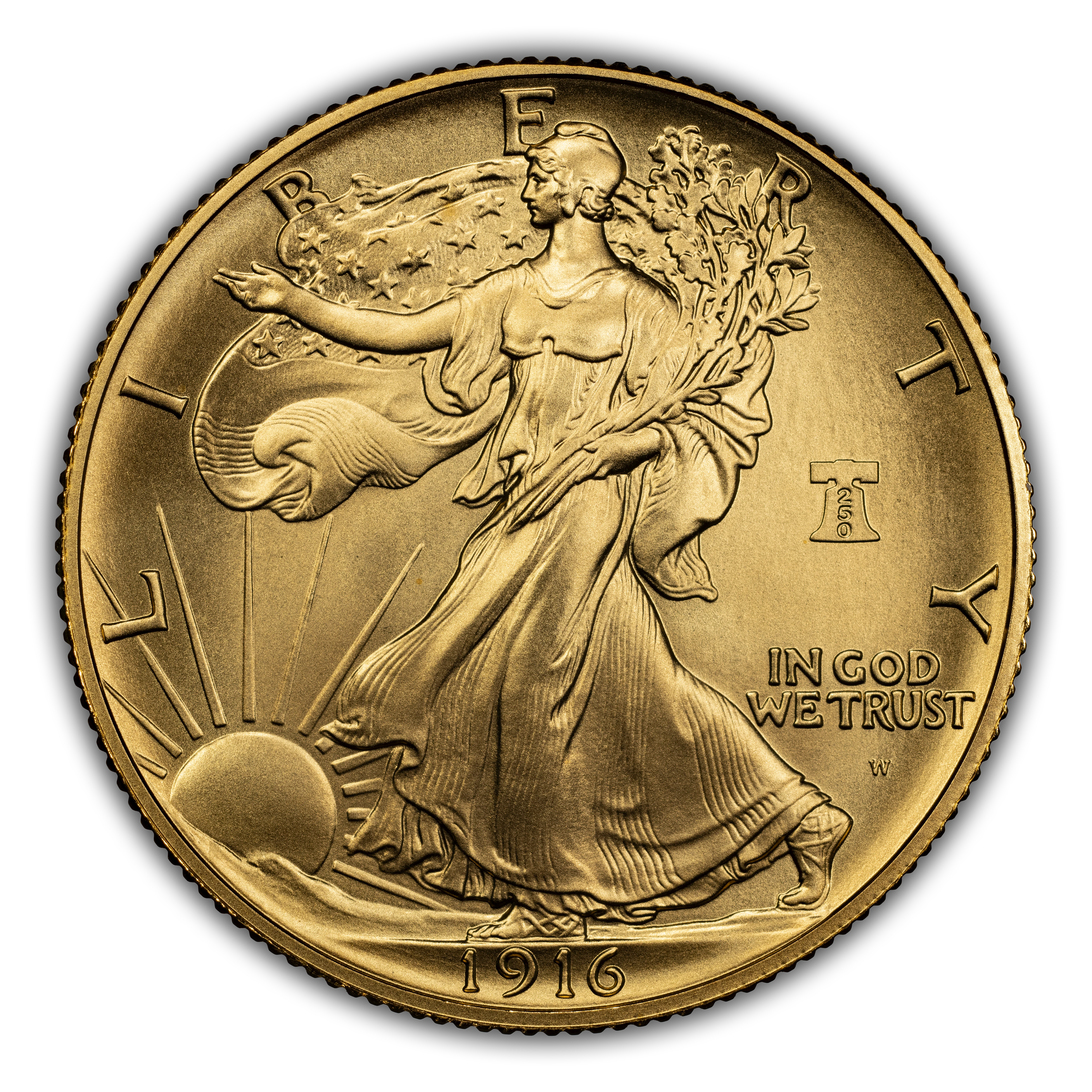 (2026)-W G50c Gold Walking Liberty, 250th Anniversary Privy SP