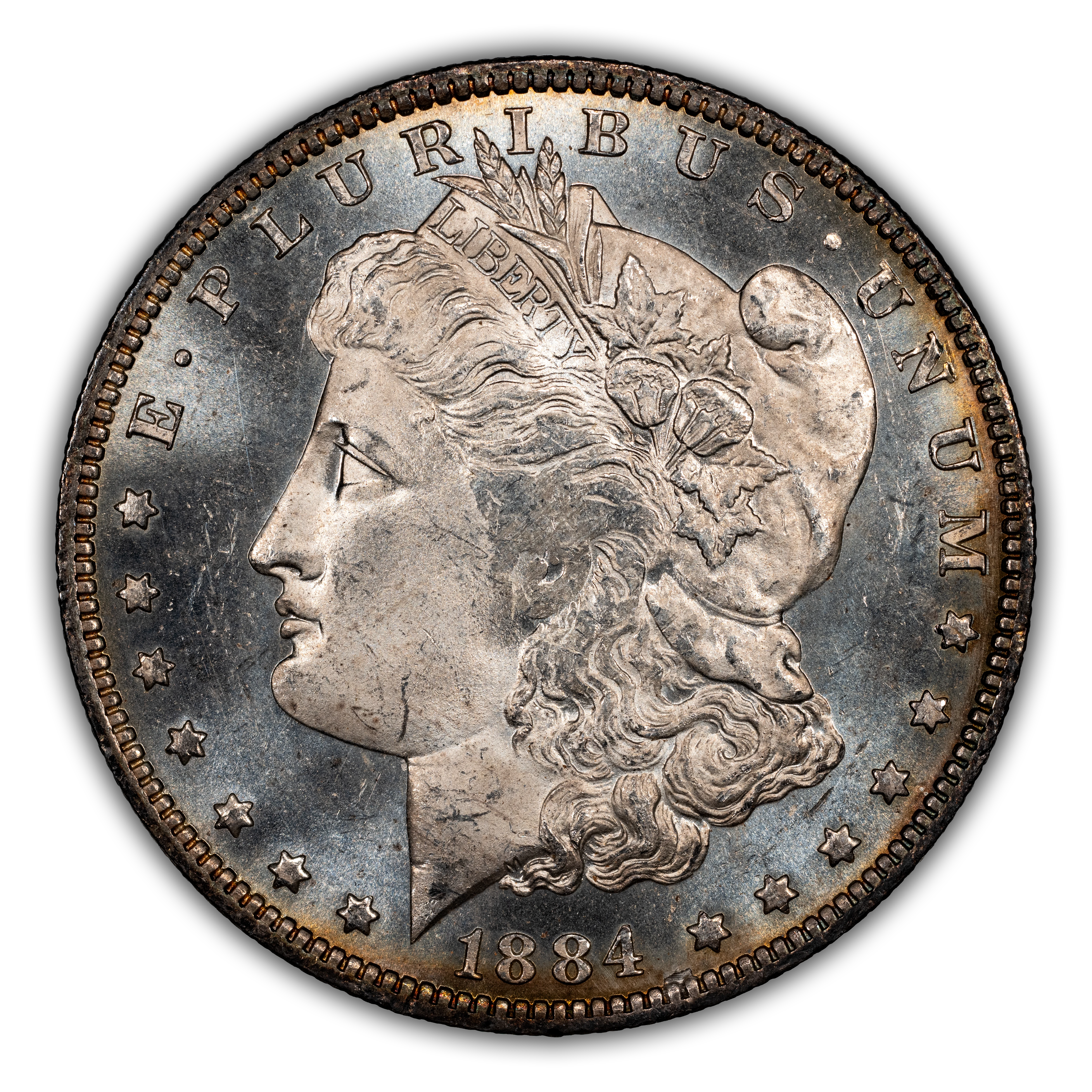 1884-O $1 Date in Denticles, VAM-25 MS PL