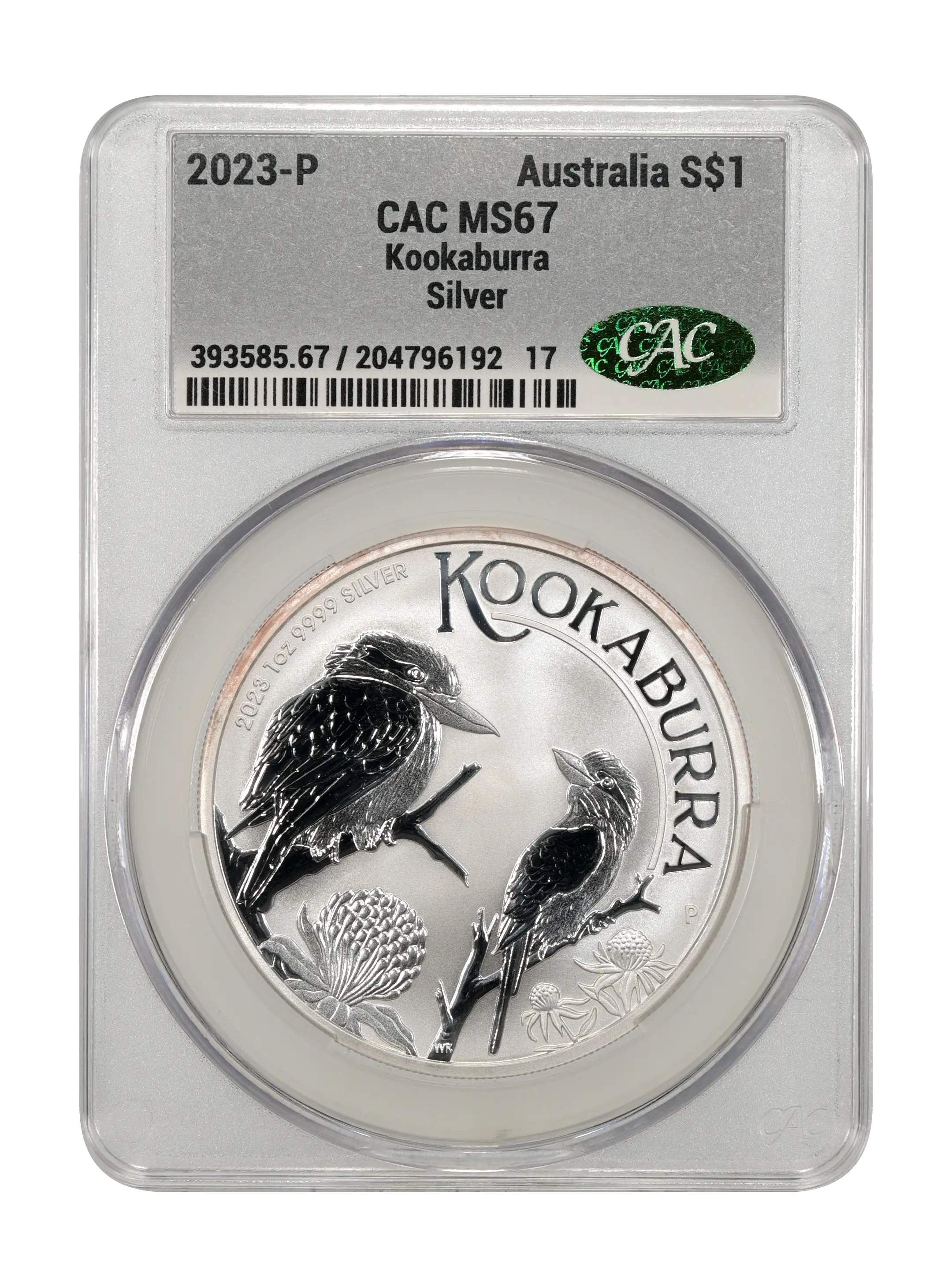 2023-P S$1 1oz Silver, Kookaburra MS thumbnail 3