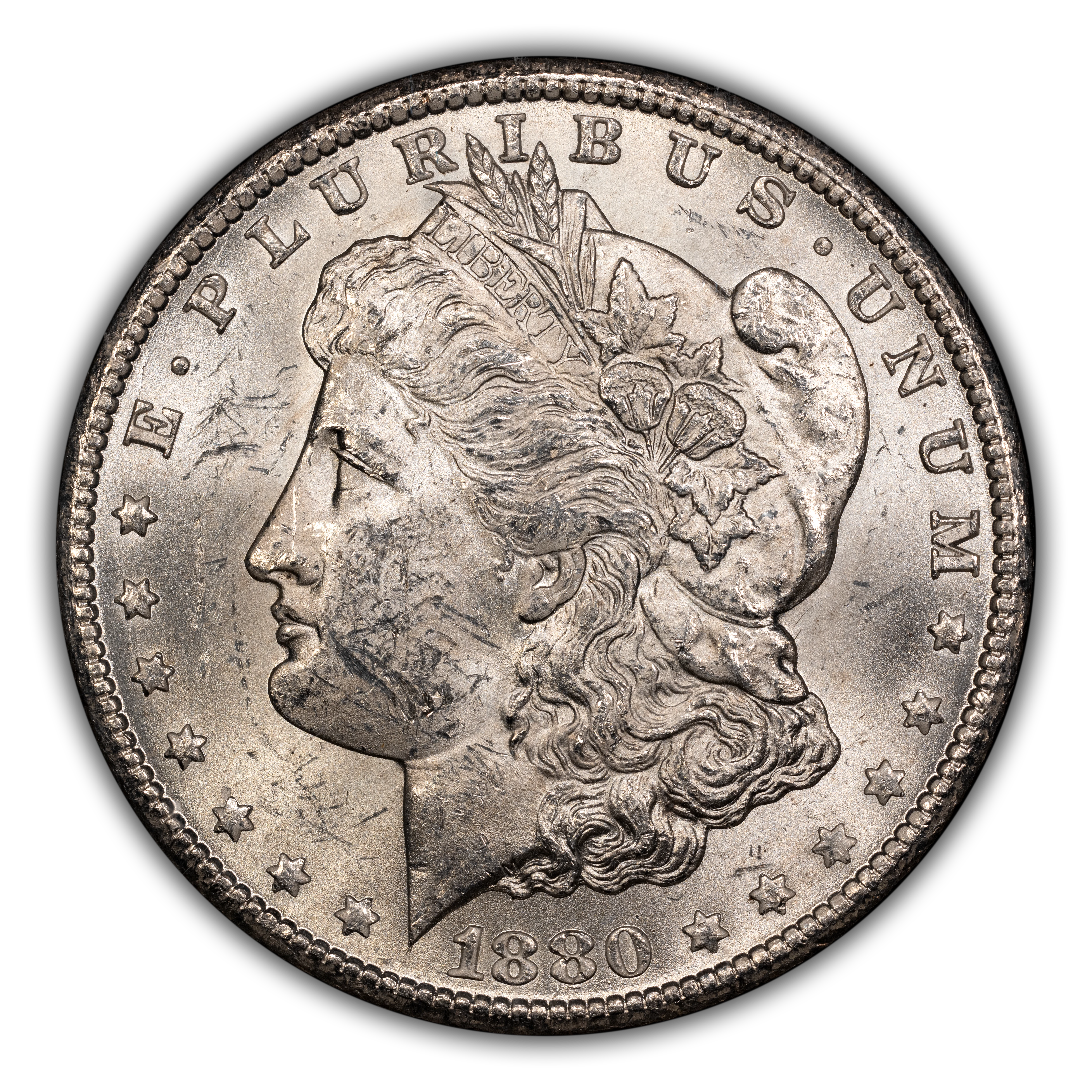 1880-CC $1  GSA Hoard, Dash under 8, VAM-3 MS thumbnail 3