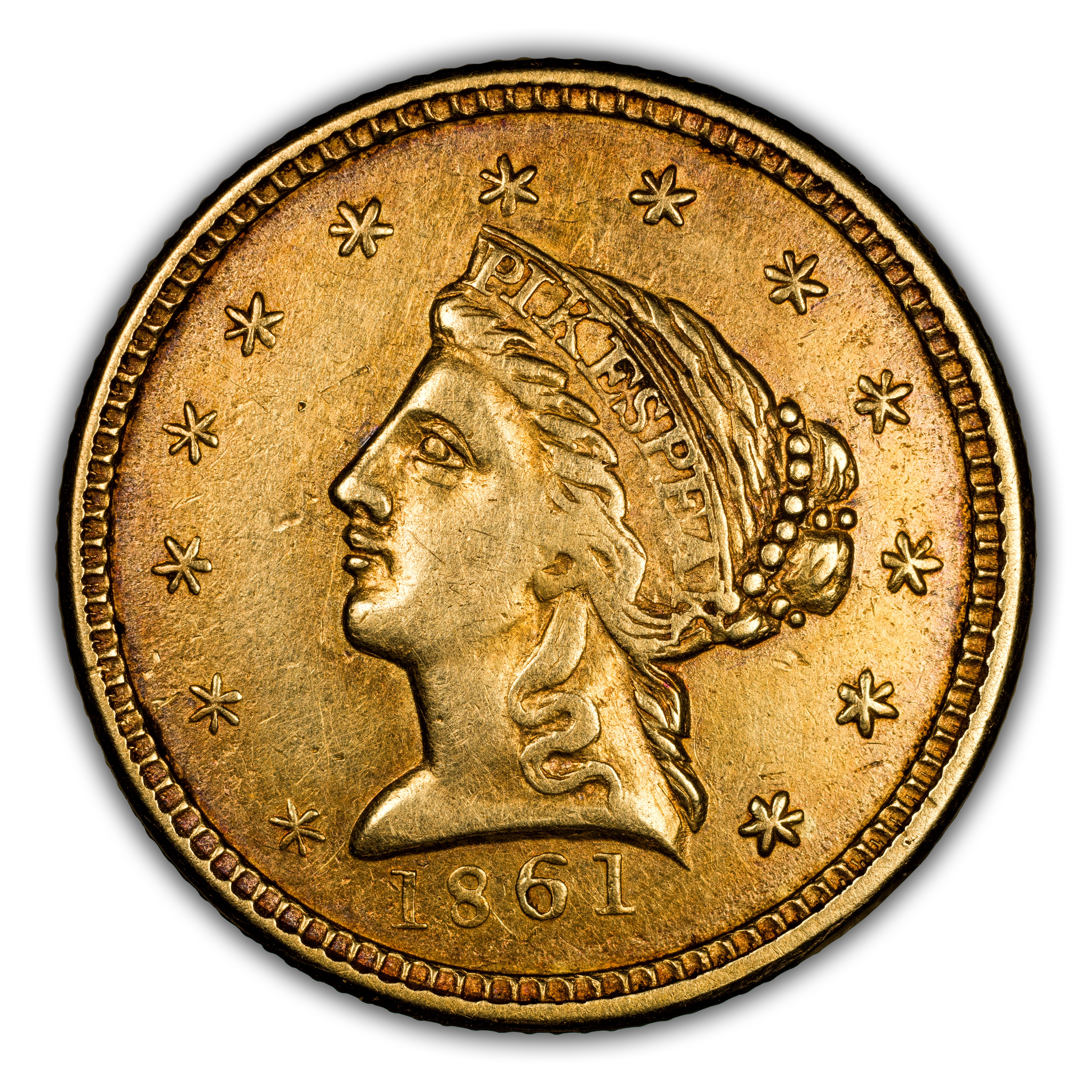 1861 G$2 1/2 Clark, Gruber & Co., K-5 MS