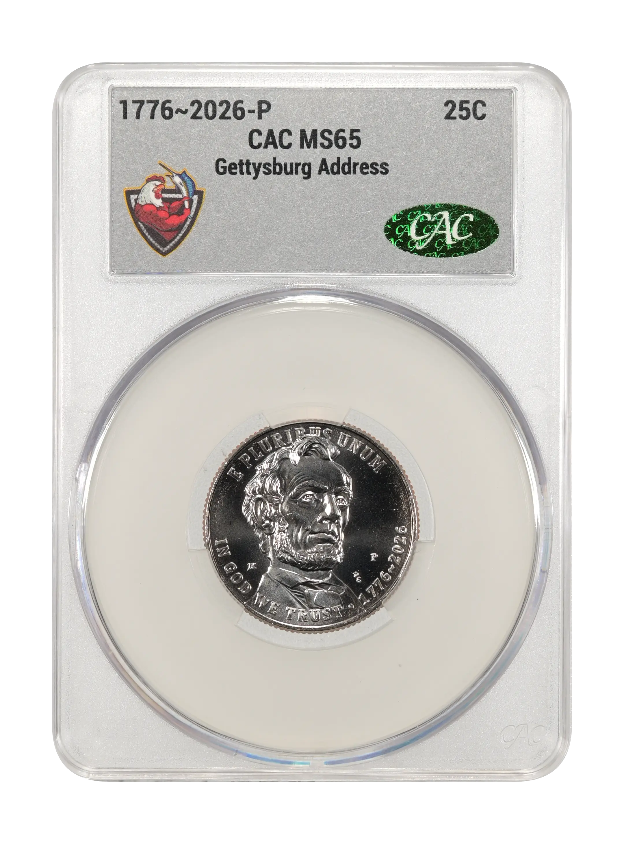 1776~2026-P 25c Gettysburg Address MS thumbnail 6