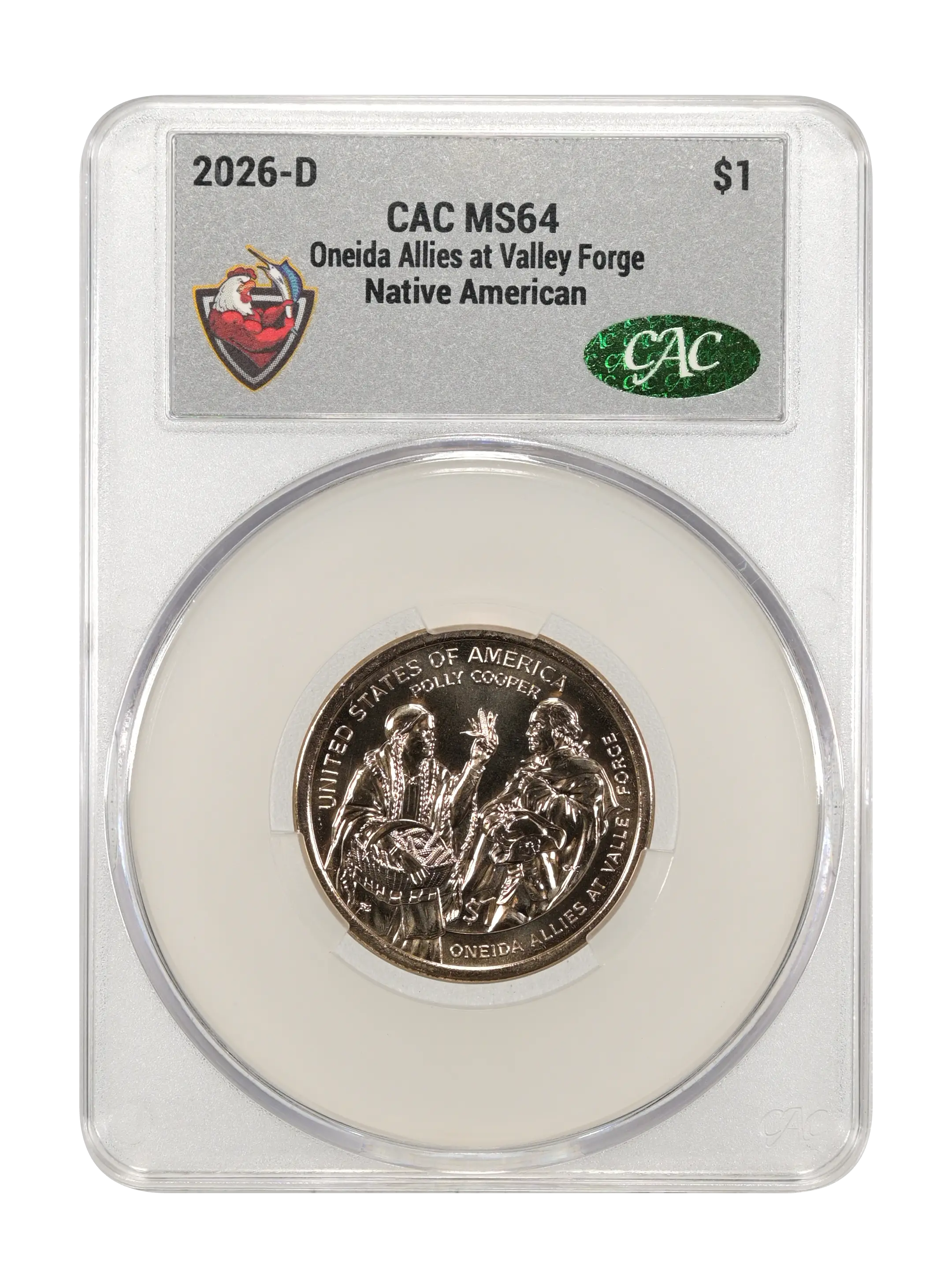 2026-D $1  Native American, Oneida Allies at Valley Forge MS thumbnail 5