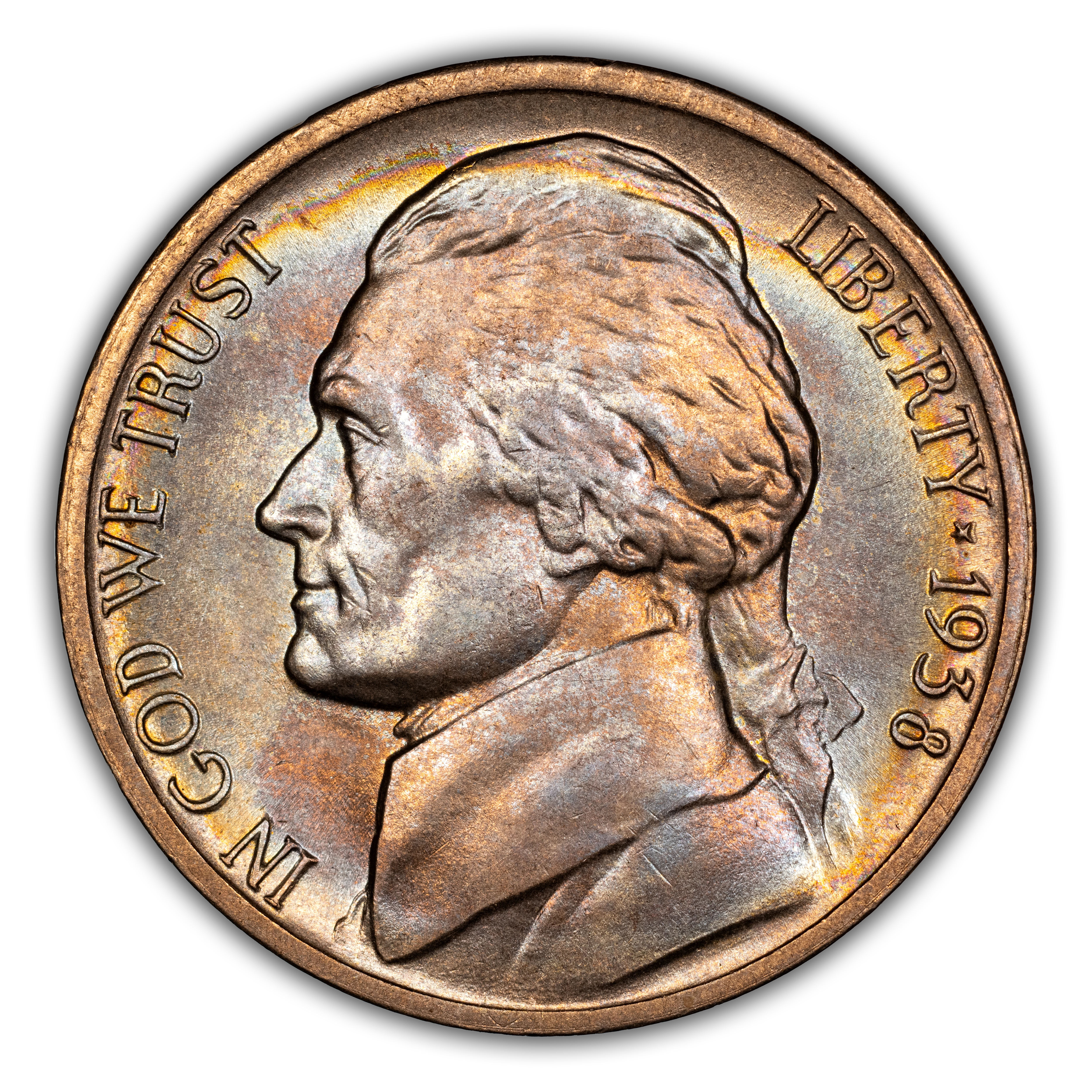 1938-D 5c Jefferson MS thumbnail 3
