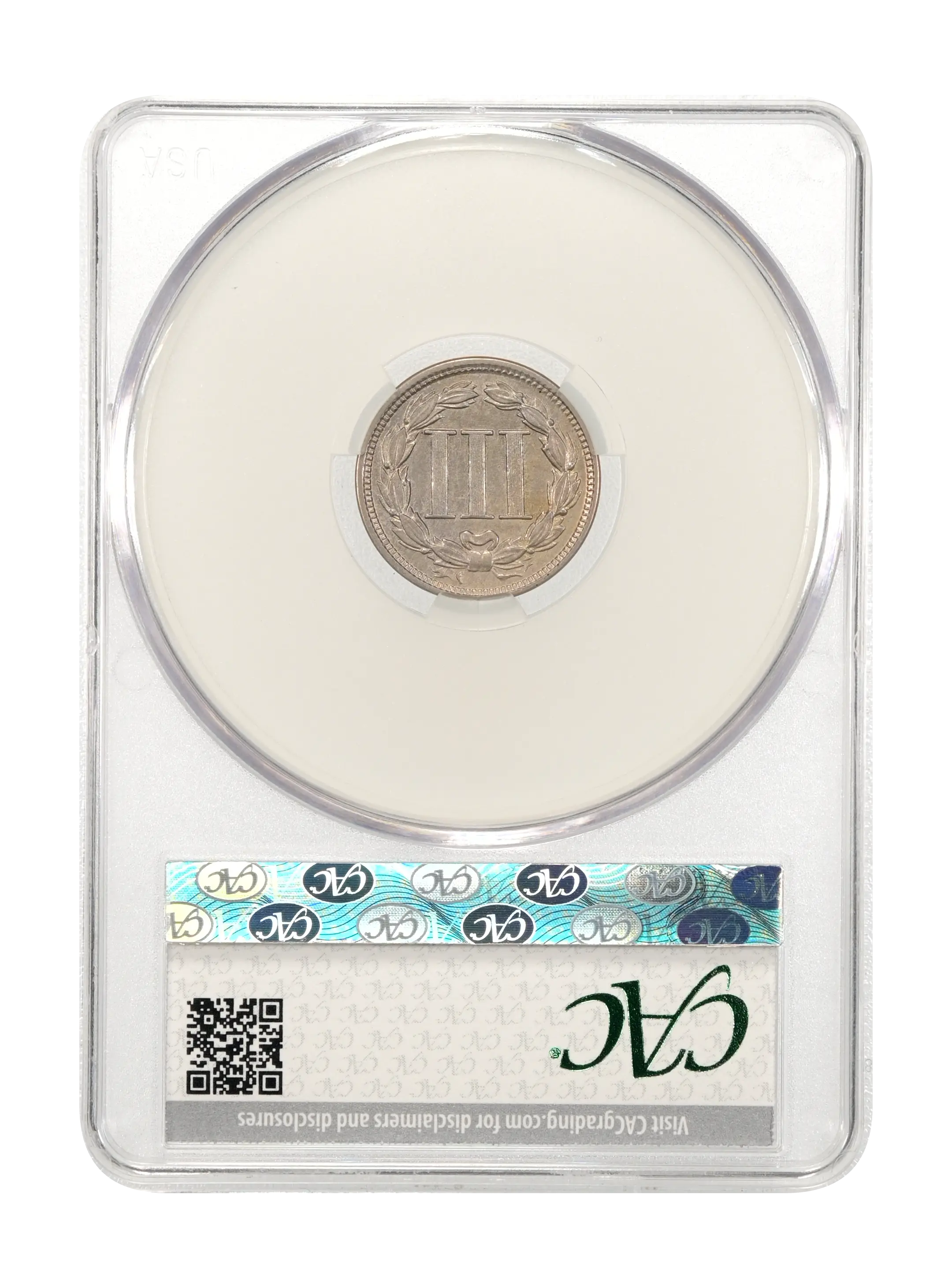 1865 3cN Repunched Date, FS-302 MS thumbnail 4