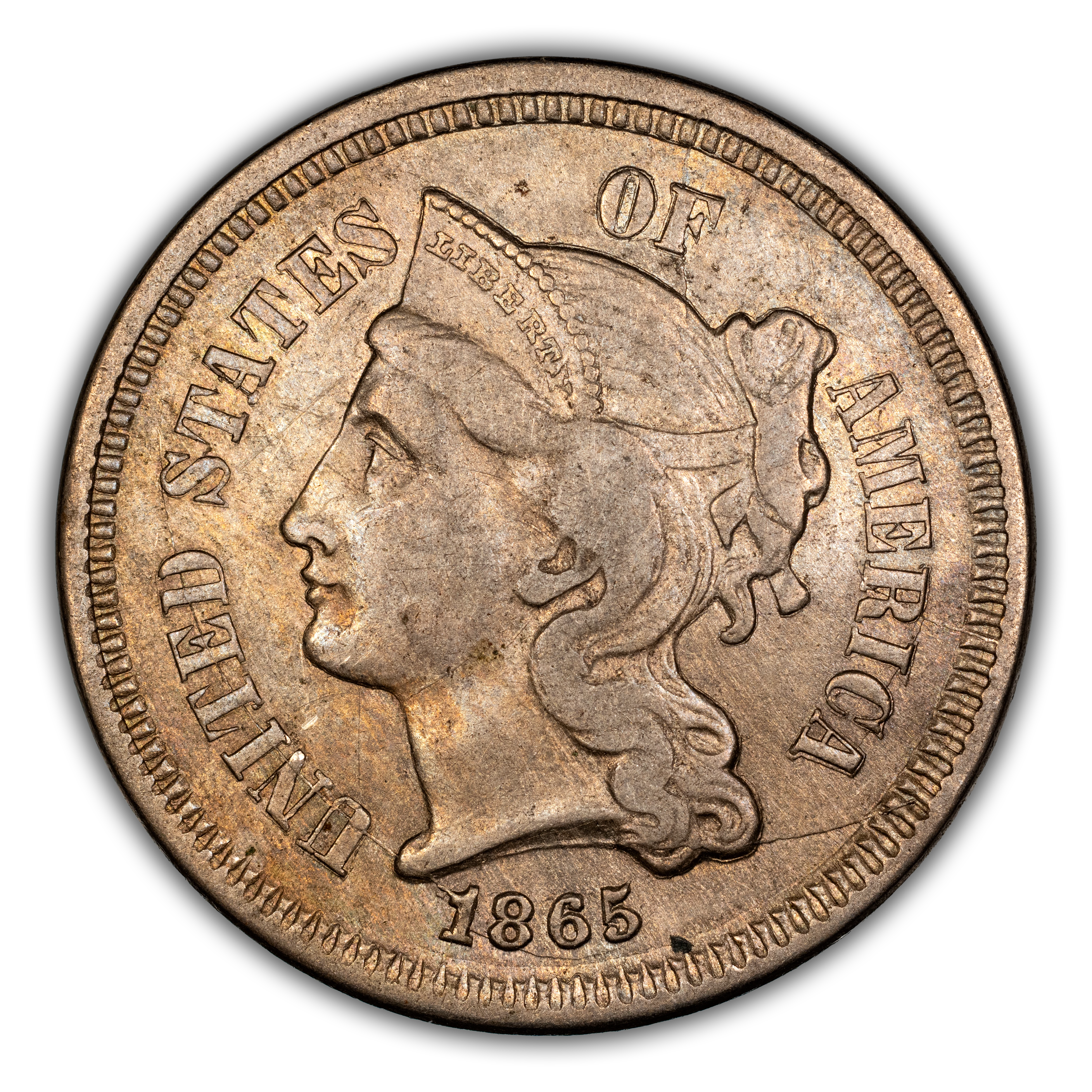 1865 3cN Repunched Date, FS-302 MS