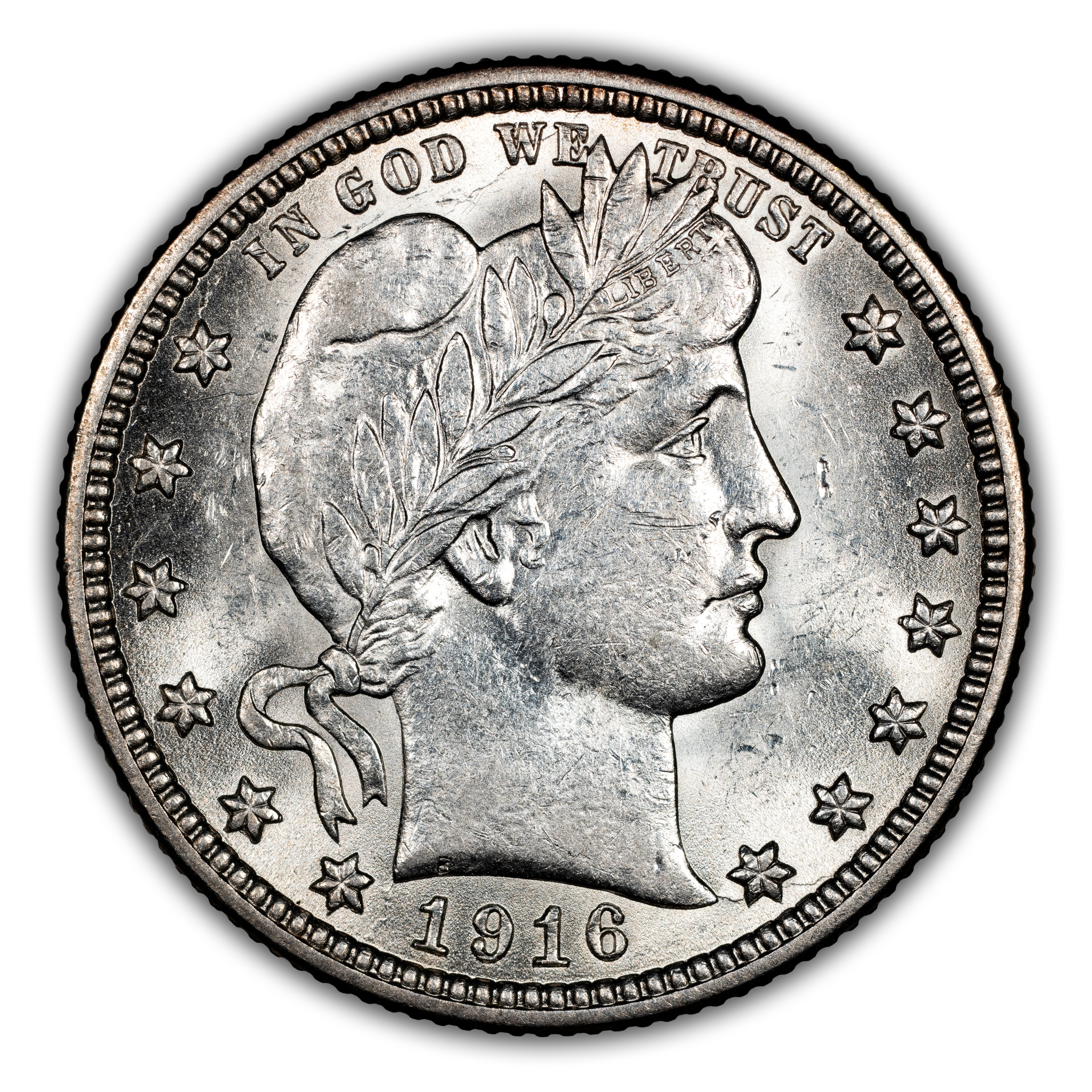 1916-D 25c Barber MS PL thumbnail 2