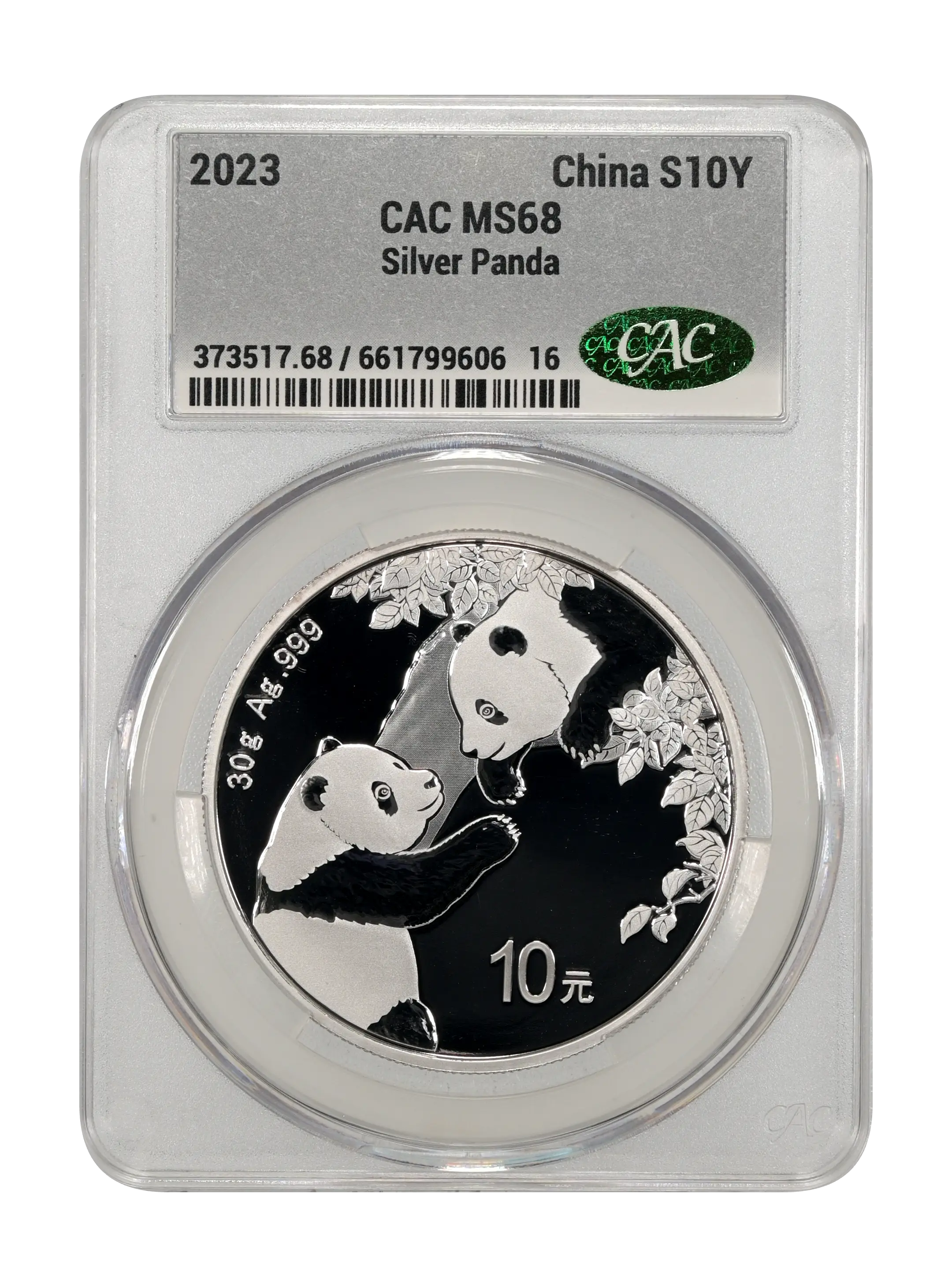 2023 S10Y 1oz Silver, Panda MS thumbnail 3