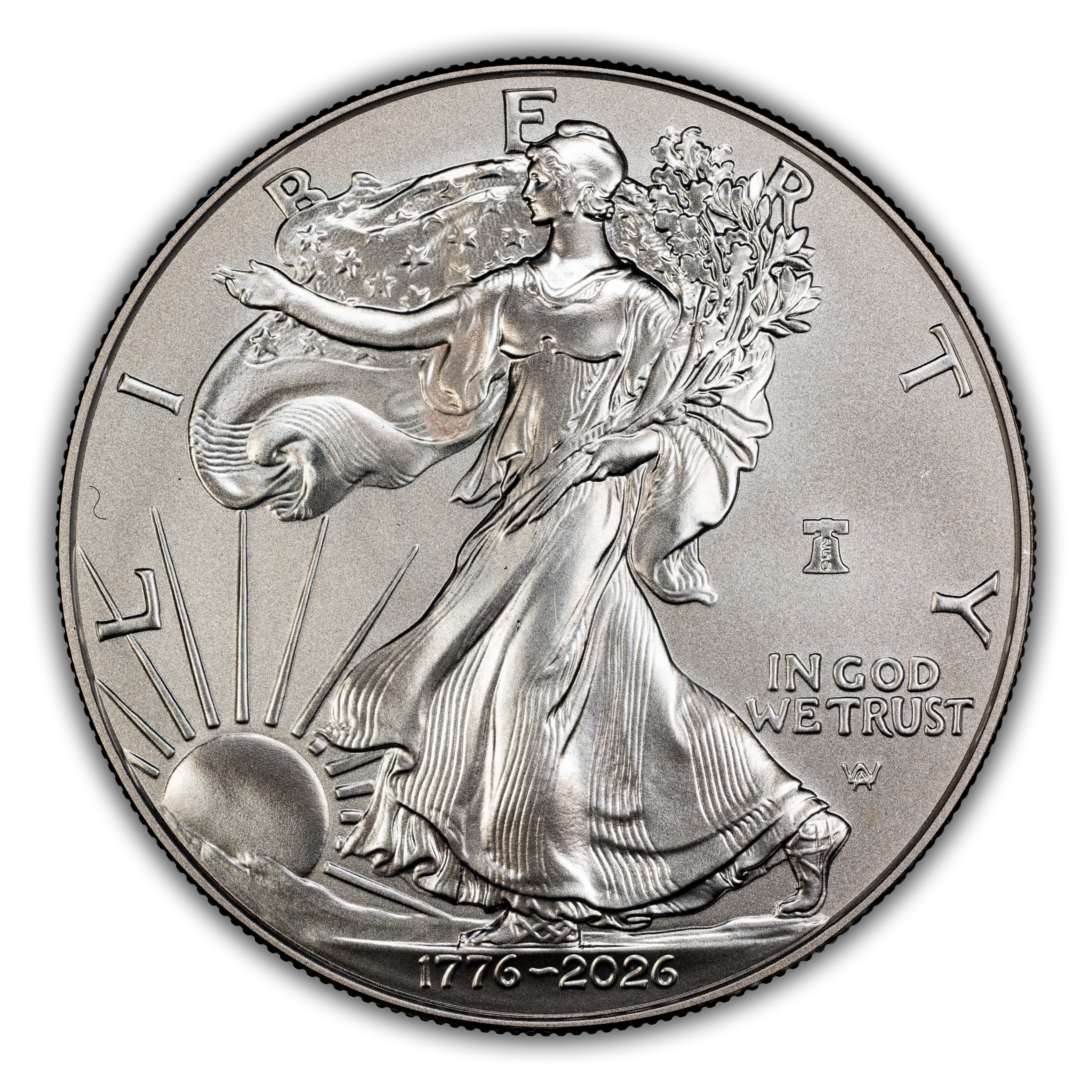 1776~2026-W $1  Silver Eagle, Enhanced Unc, Liberty Bell Privy, 250th Anniversary MS thumbnail 7