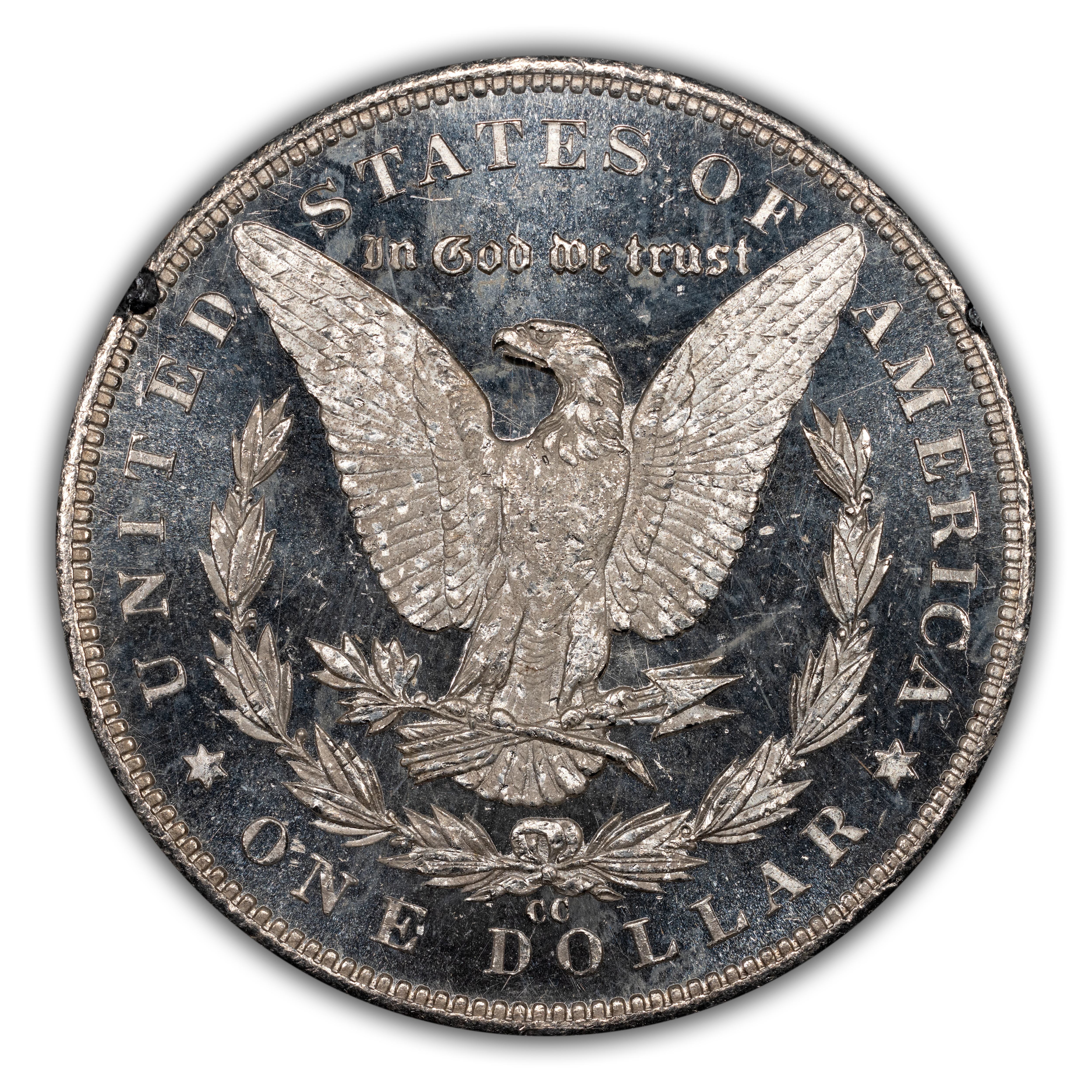 1884-CC $1  GSA Hoard, Die Gouge Cheek, VAM-7 MS DMPL thumbnail 2
