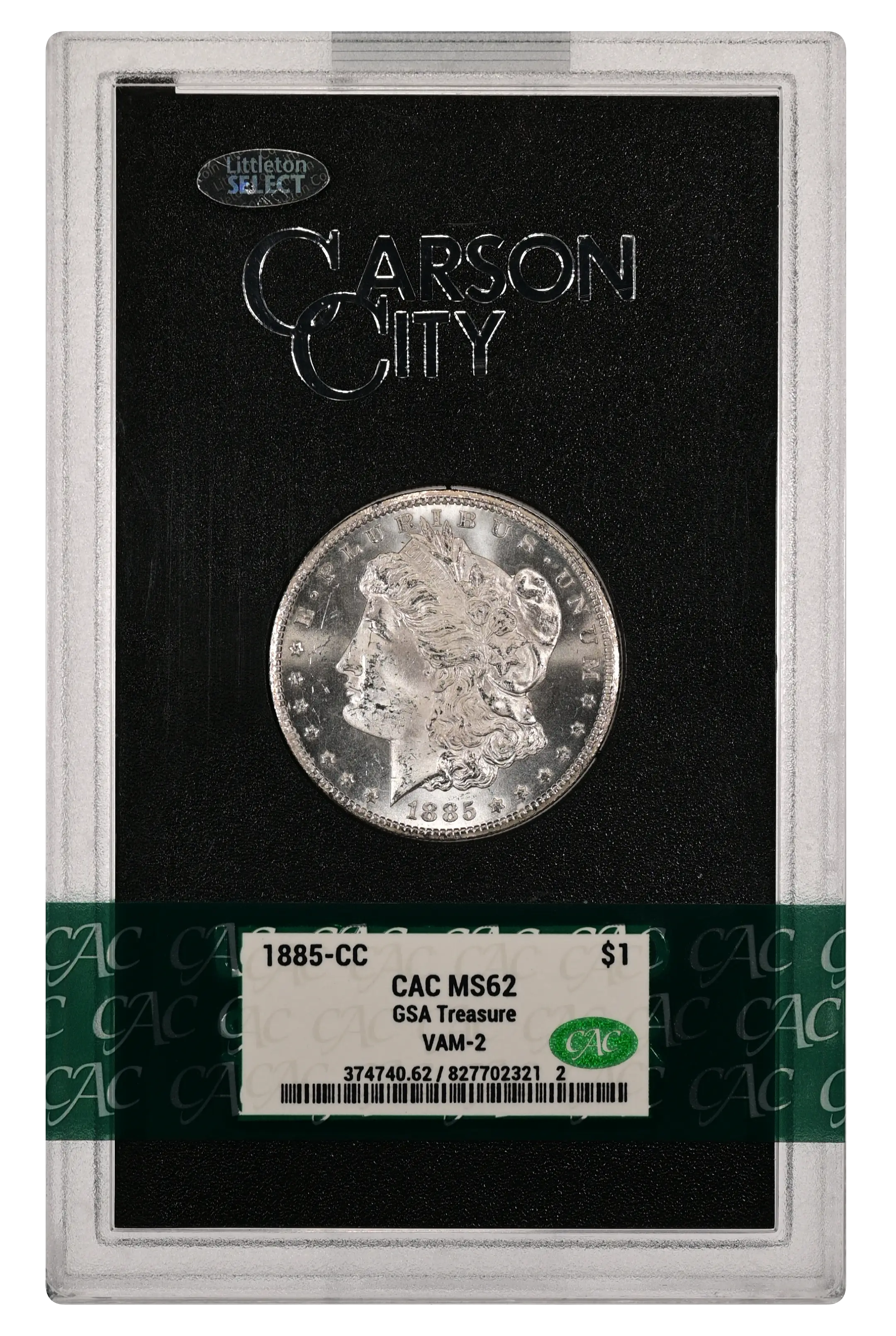 1885-CC $1  GSA Hoard, VAM-2 MS thumbnail 5