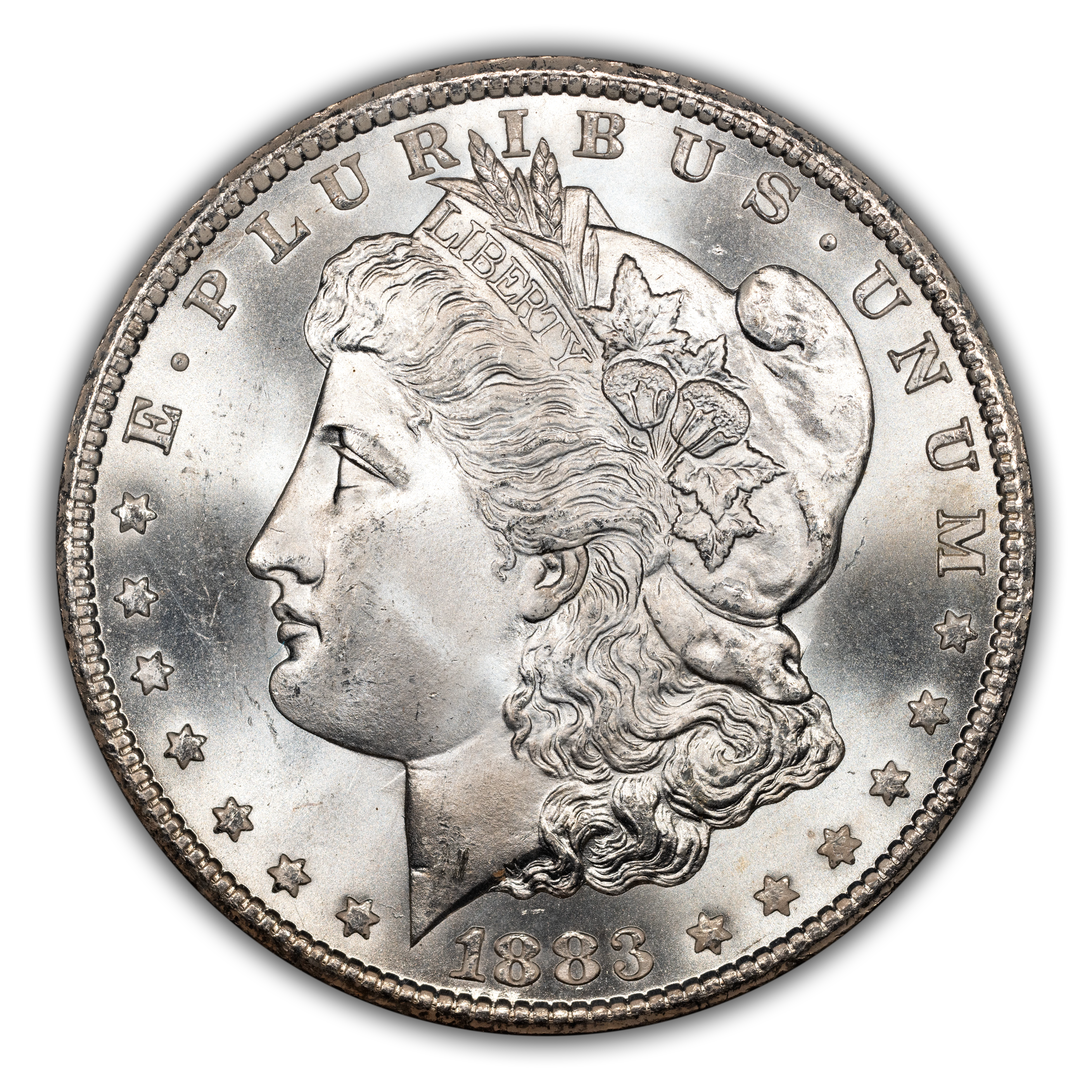 1883-CC $1  GSA Hoard, Dash Under 8, VAM-3 MS thumbnail 4