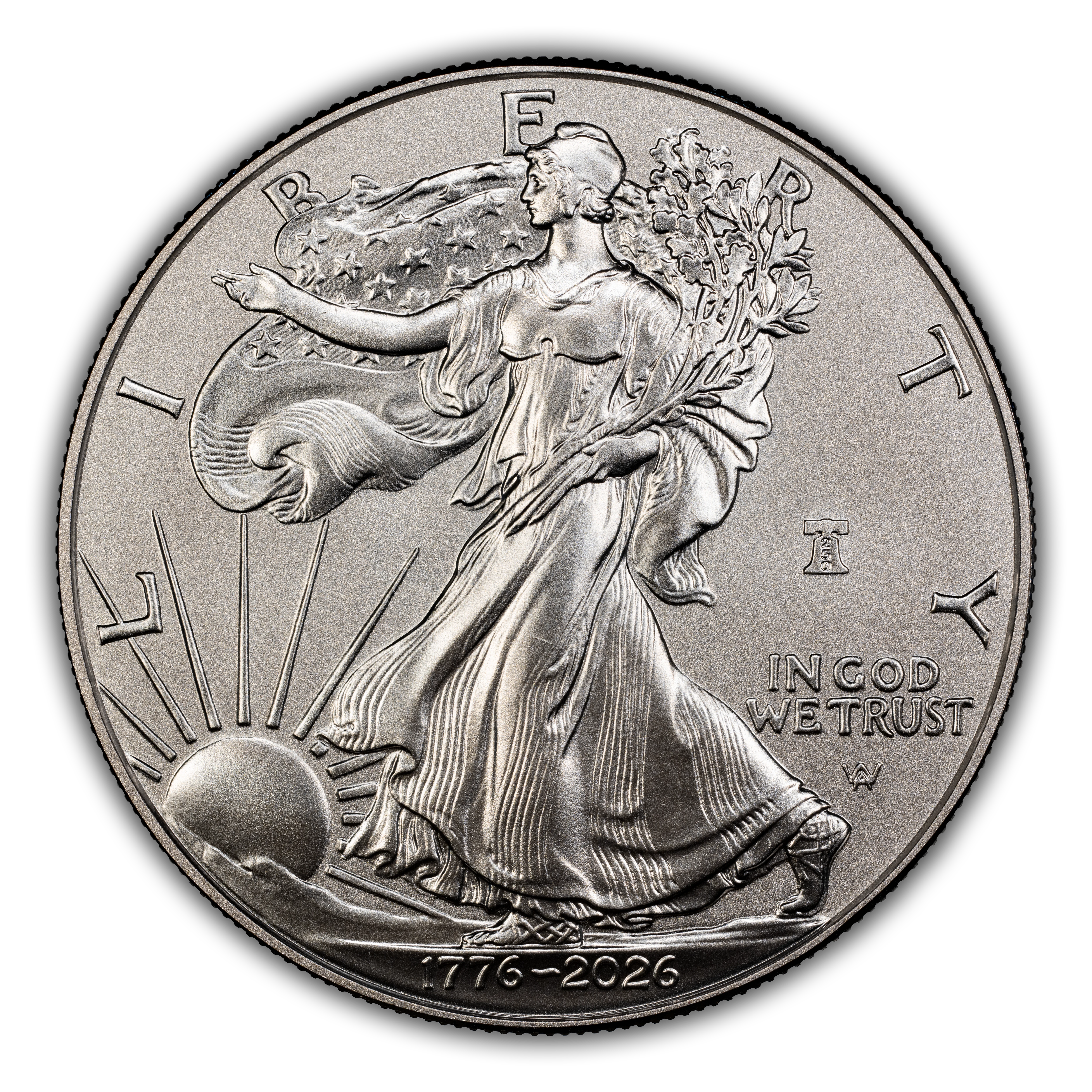 1776~2026-W $1  Silver Eagle, Enhanced Unc, Liberty Bell Privy, 250th Anniversary MS thumbnail 8