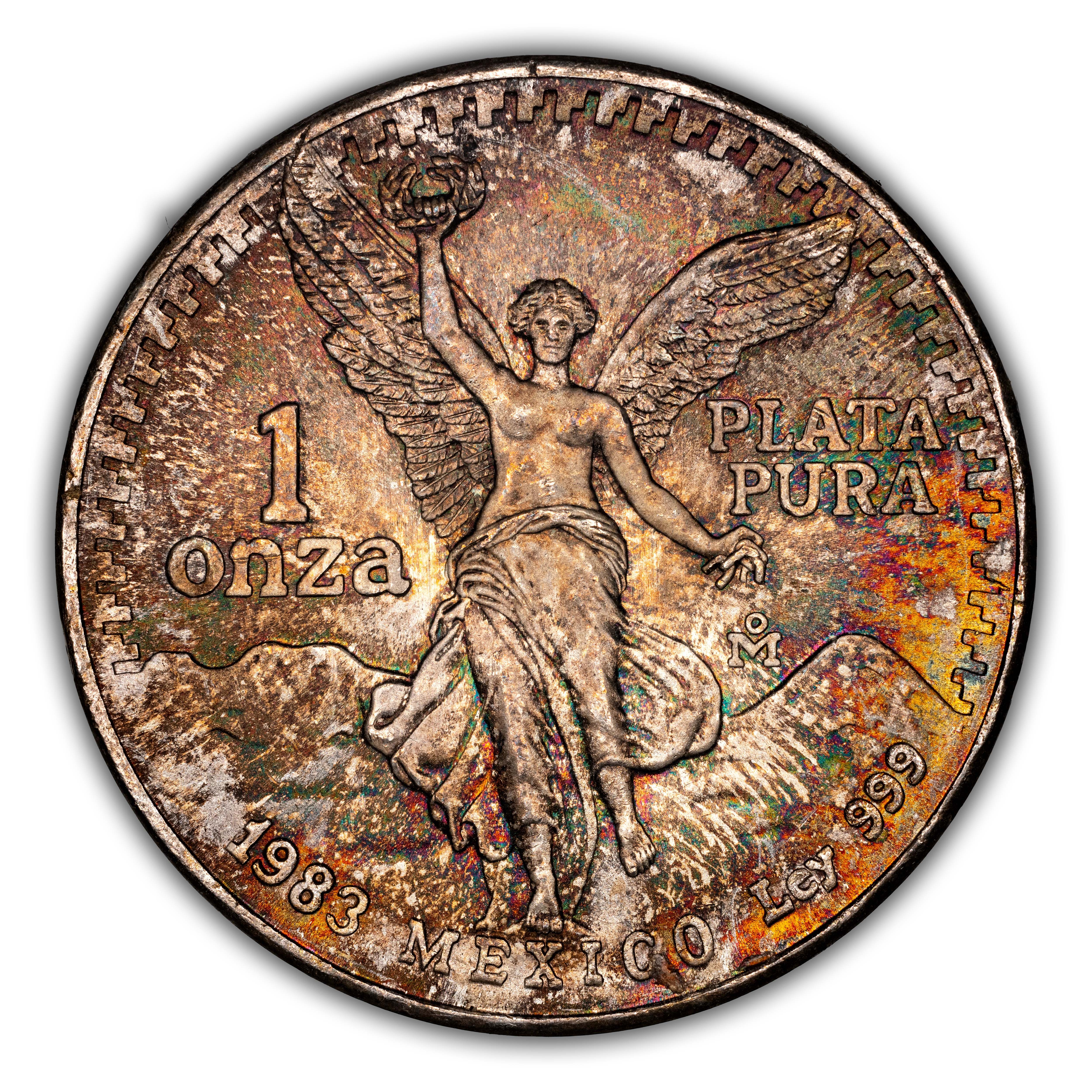 1983-Mo 1 Onza Libertad, Silver MS (KM-494.1) thumbnail 3