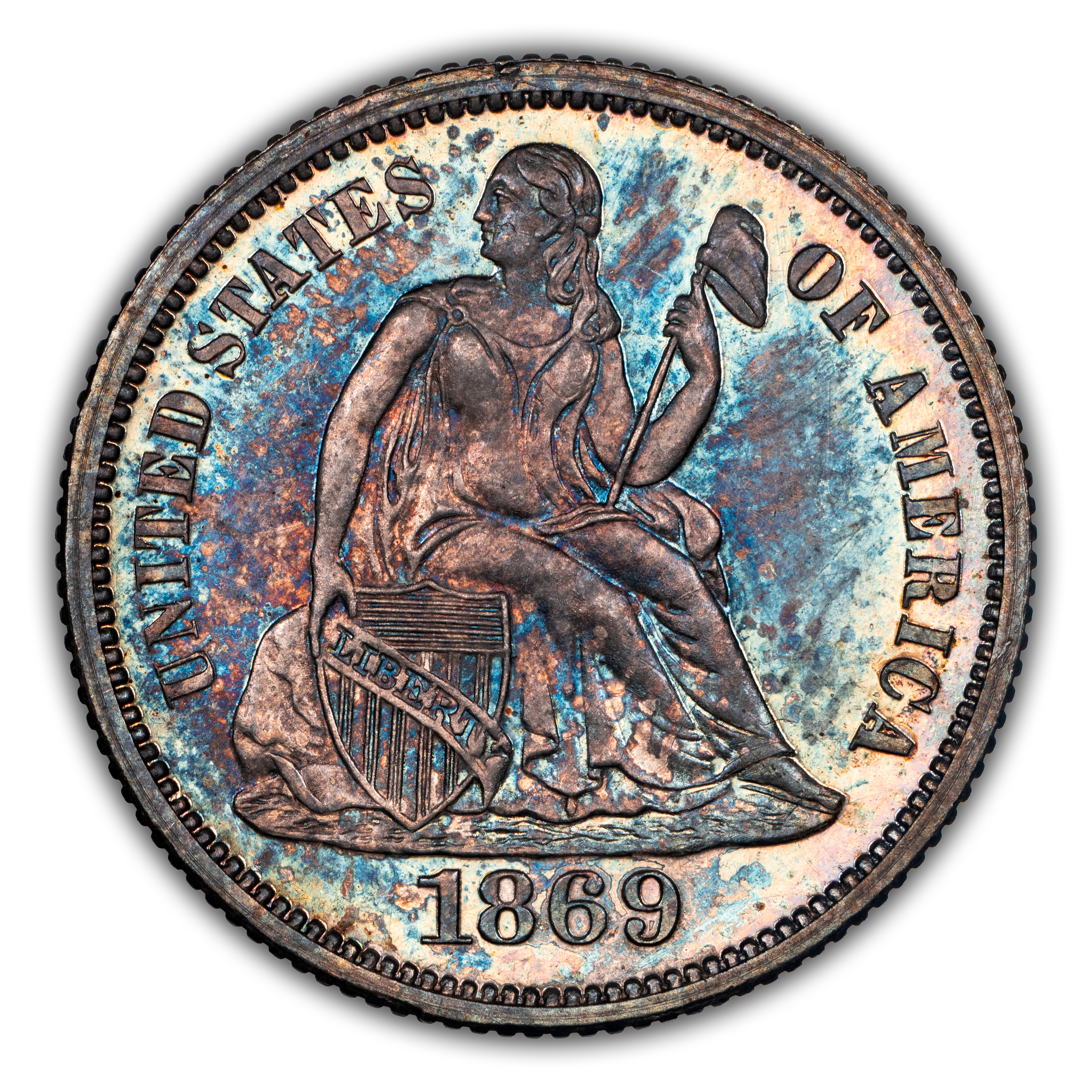 1869 10c PR