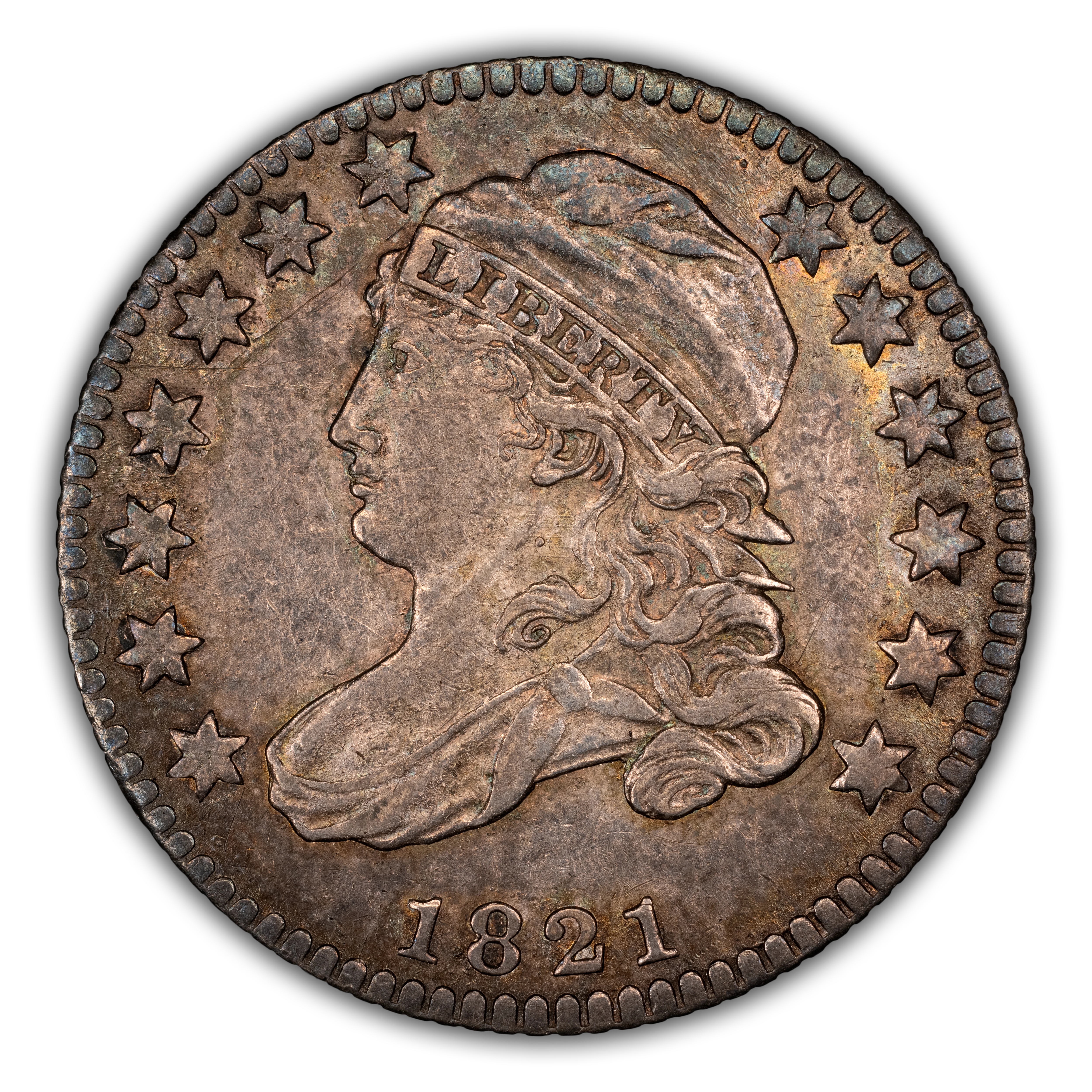 1821 10c Small Date, JR-10 MS