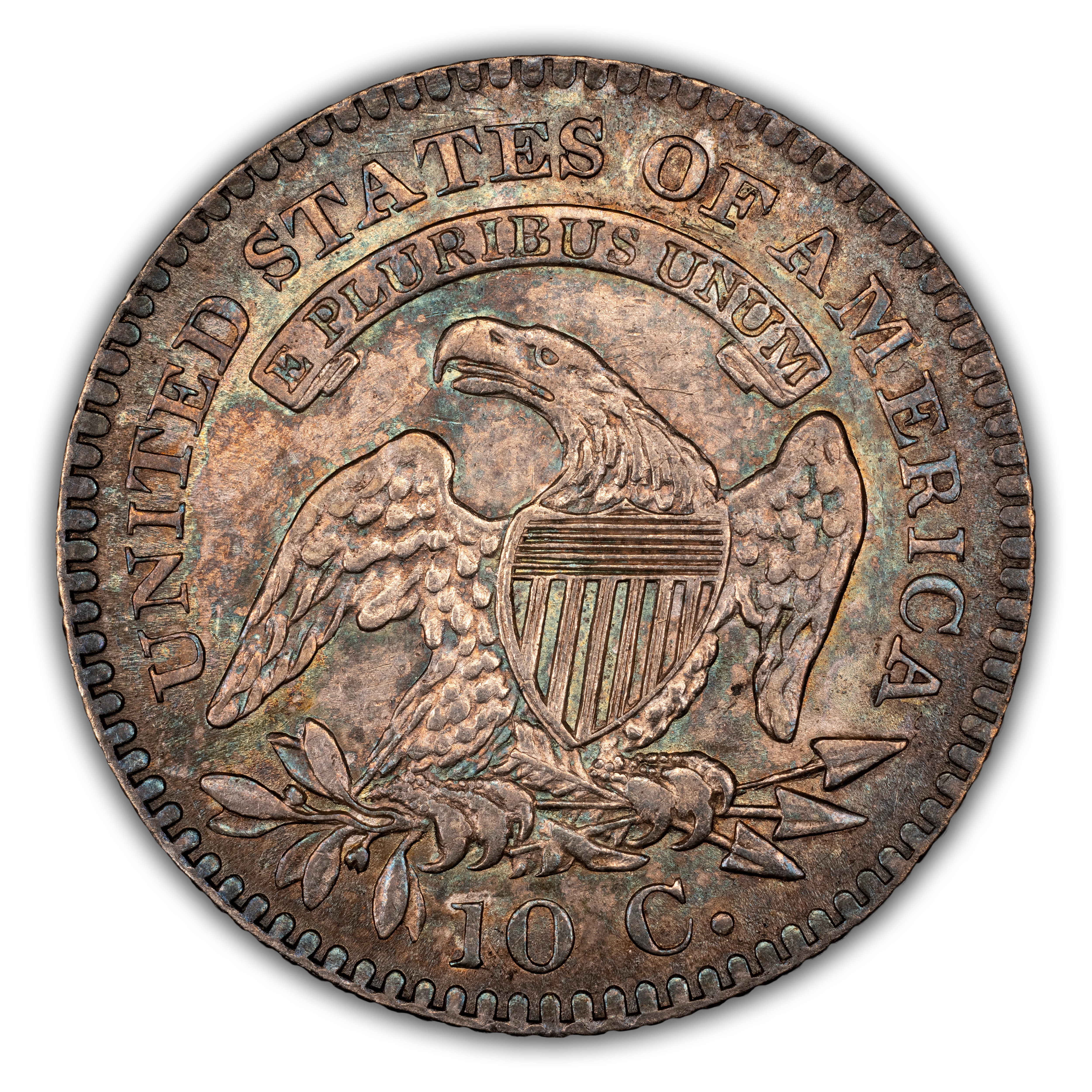 1821 10c Small Date, JR-10 MS thumbnail 6