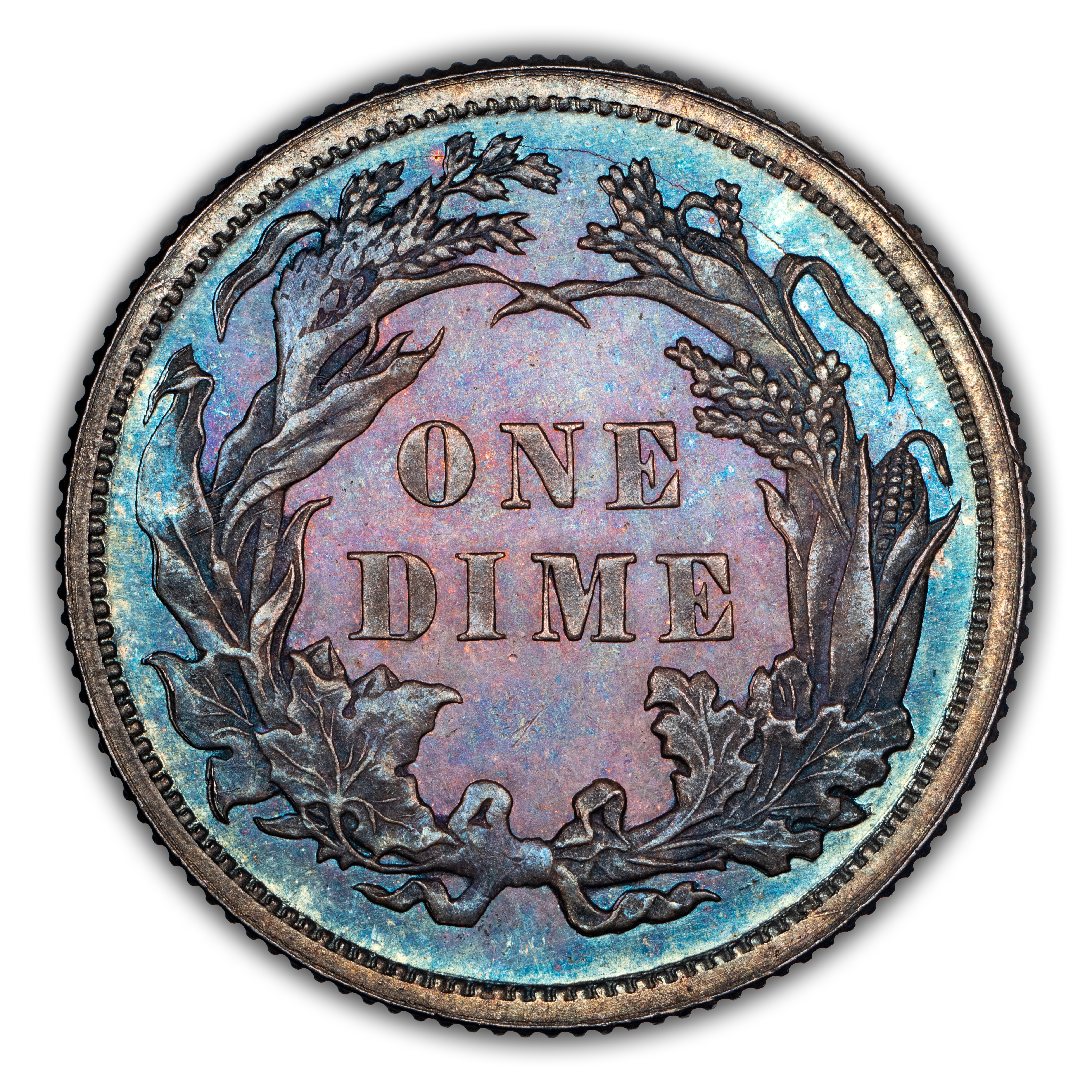 1879 10c Repunched Date, F-105 MS thumbnail 2