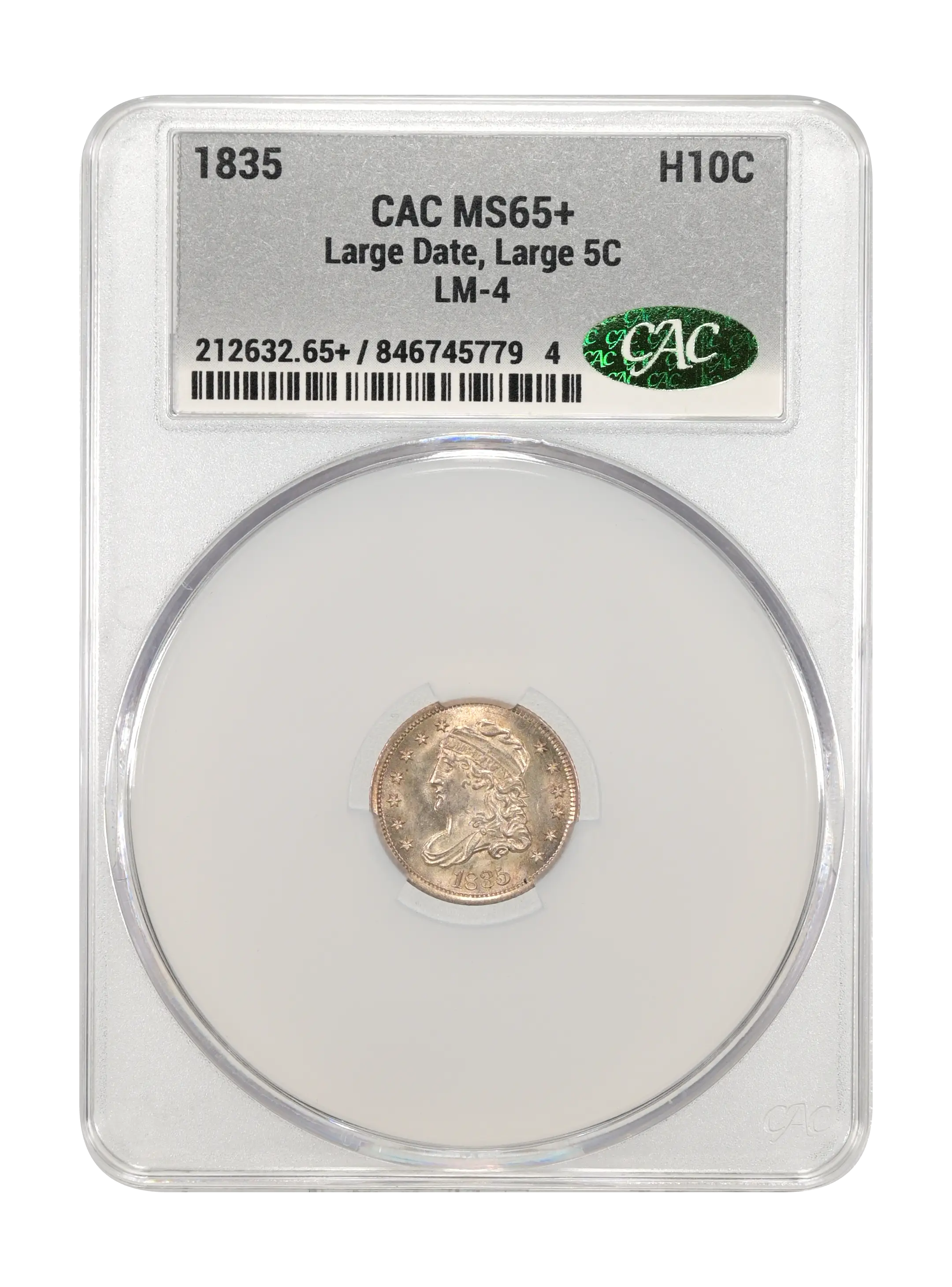 1835 H10c Large Date, Large 5C, LM-4 MS thumbnail 3
