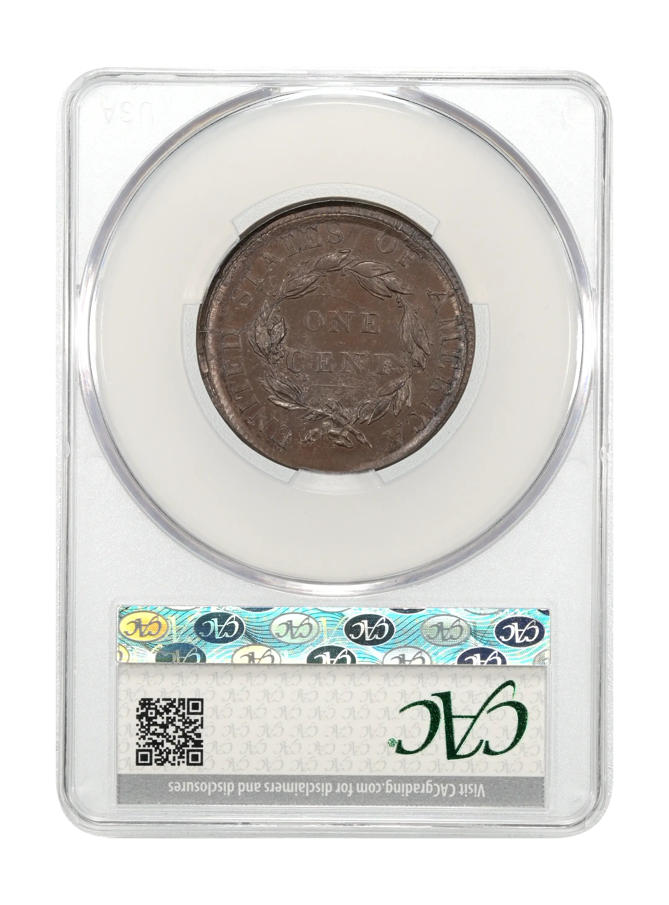 1823 1c Private Restrike, Copper, N-3 MS BN thumbnail 6