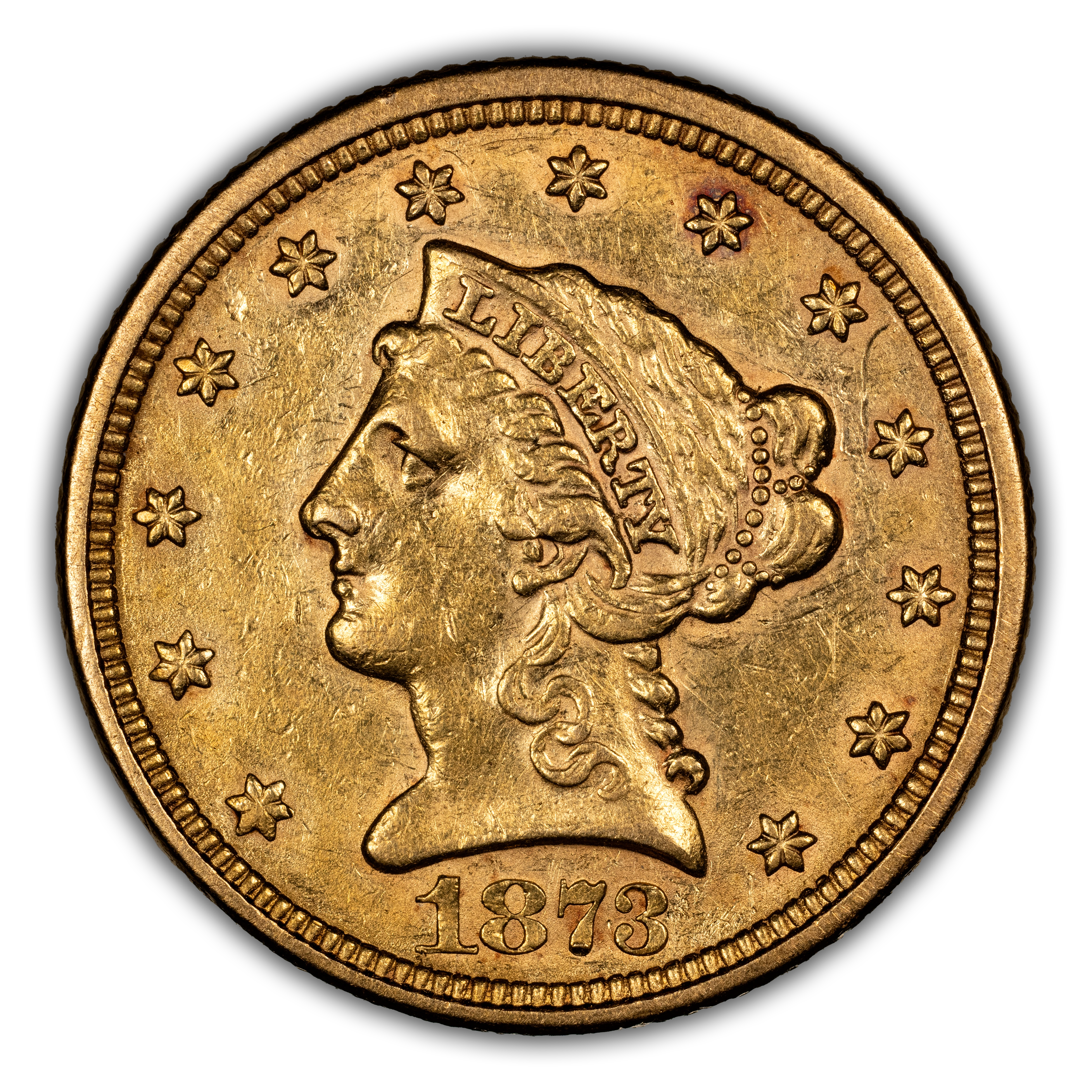 1873 $2 1/2 Closed 3 MS thumbnail 3