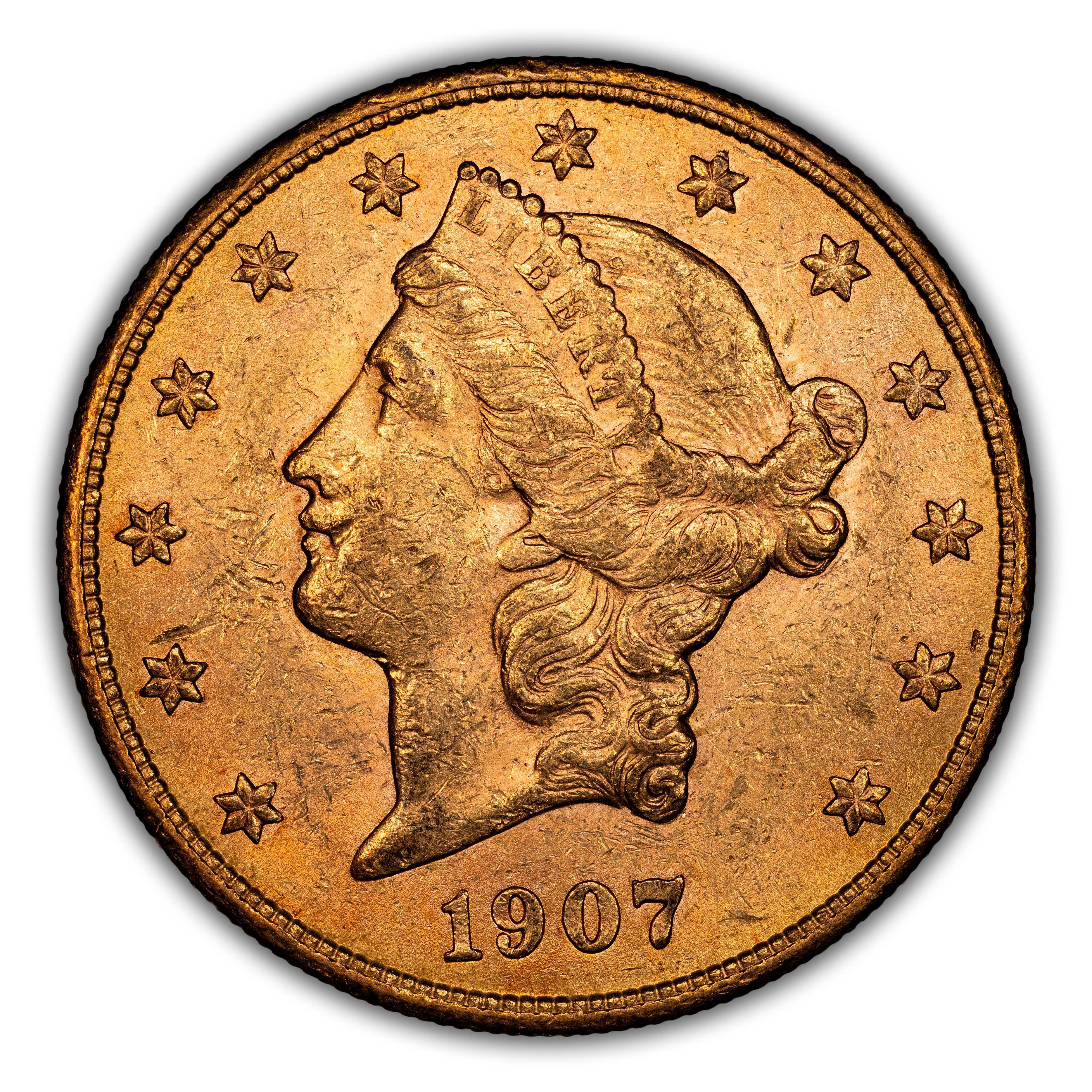 1907-S $20 MS