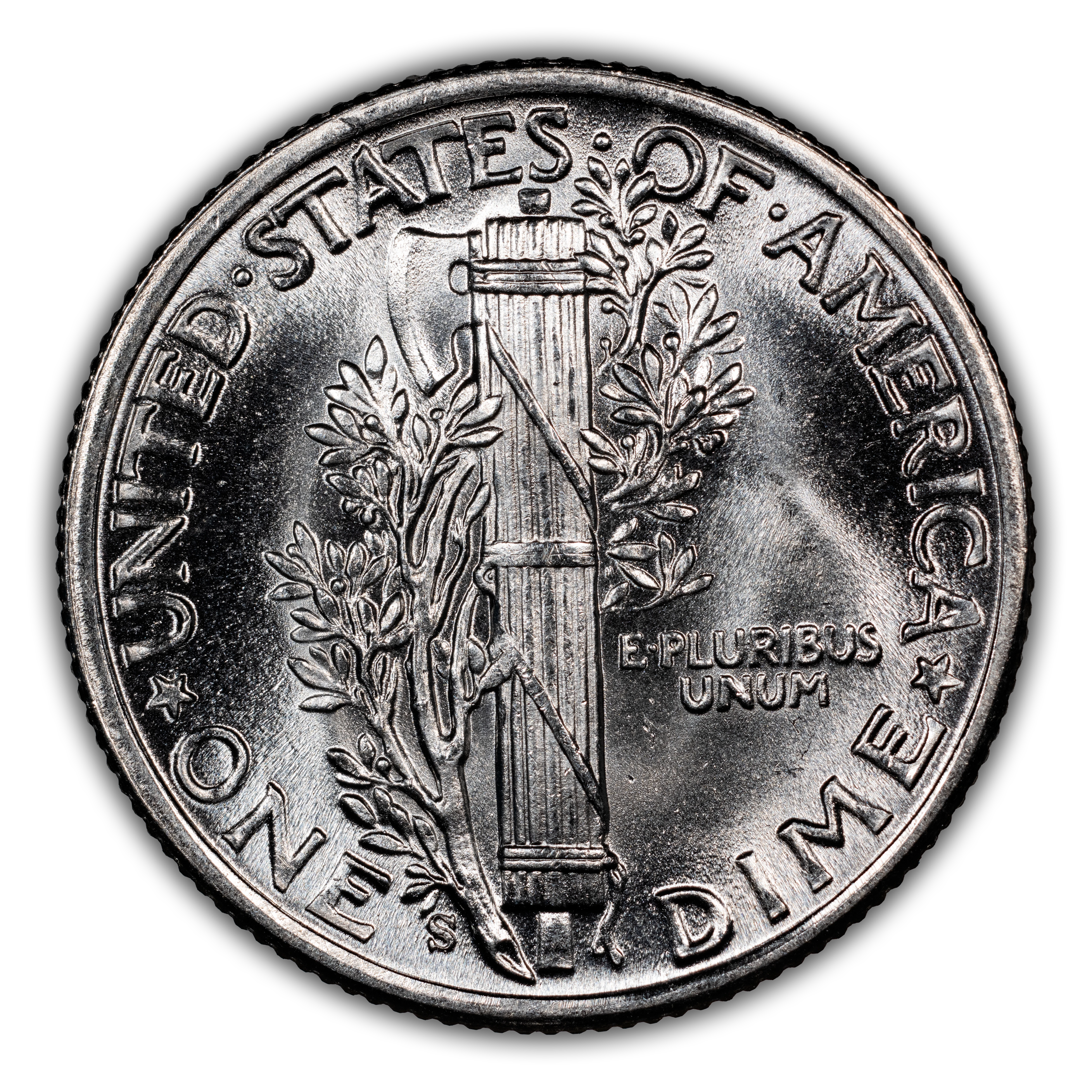 1942-S 10c Inverted Mintmark, FS-501 MS thumbnail 5