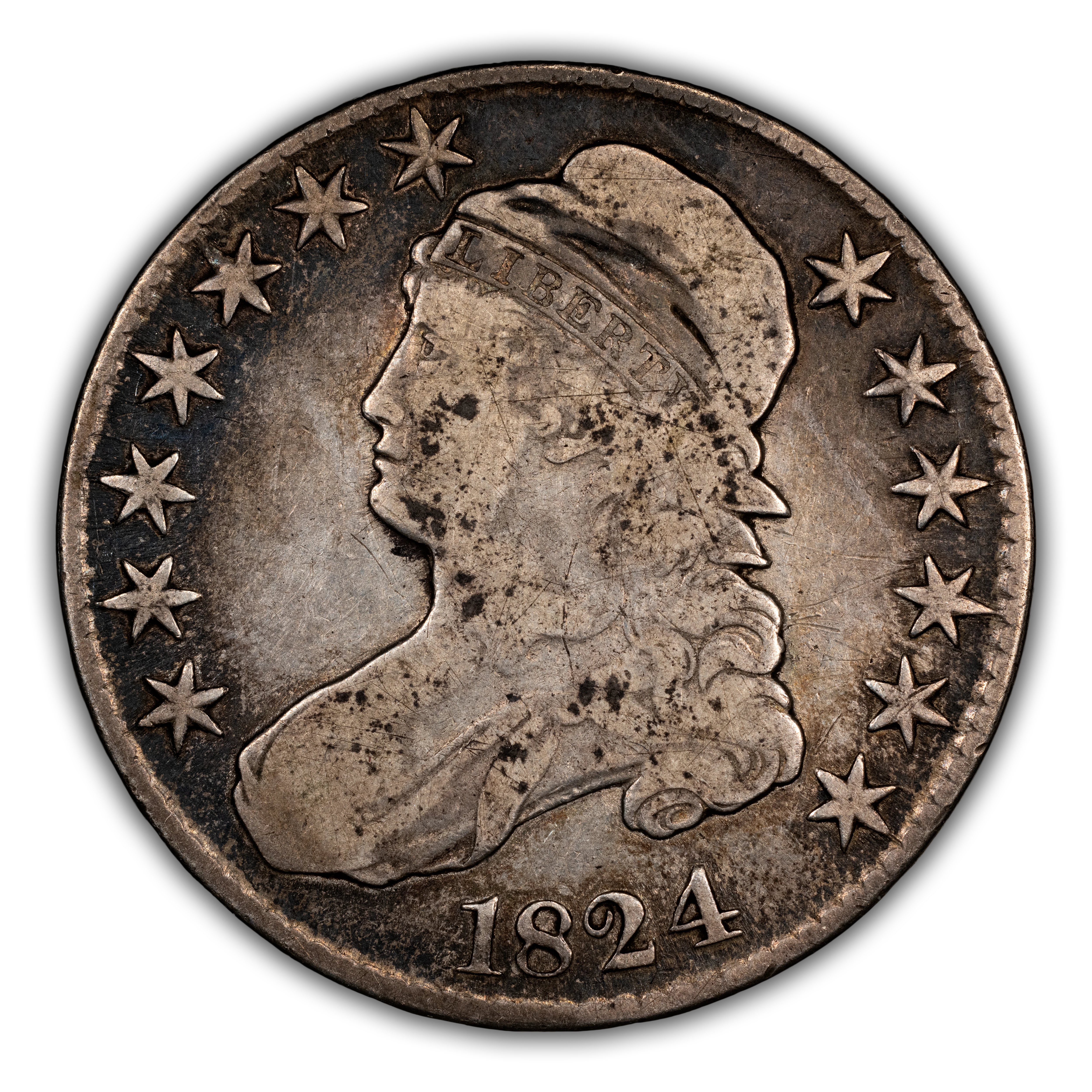 1824 50c O-115 MS thumbnail 2