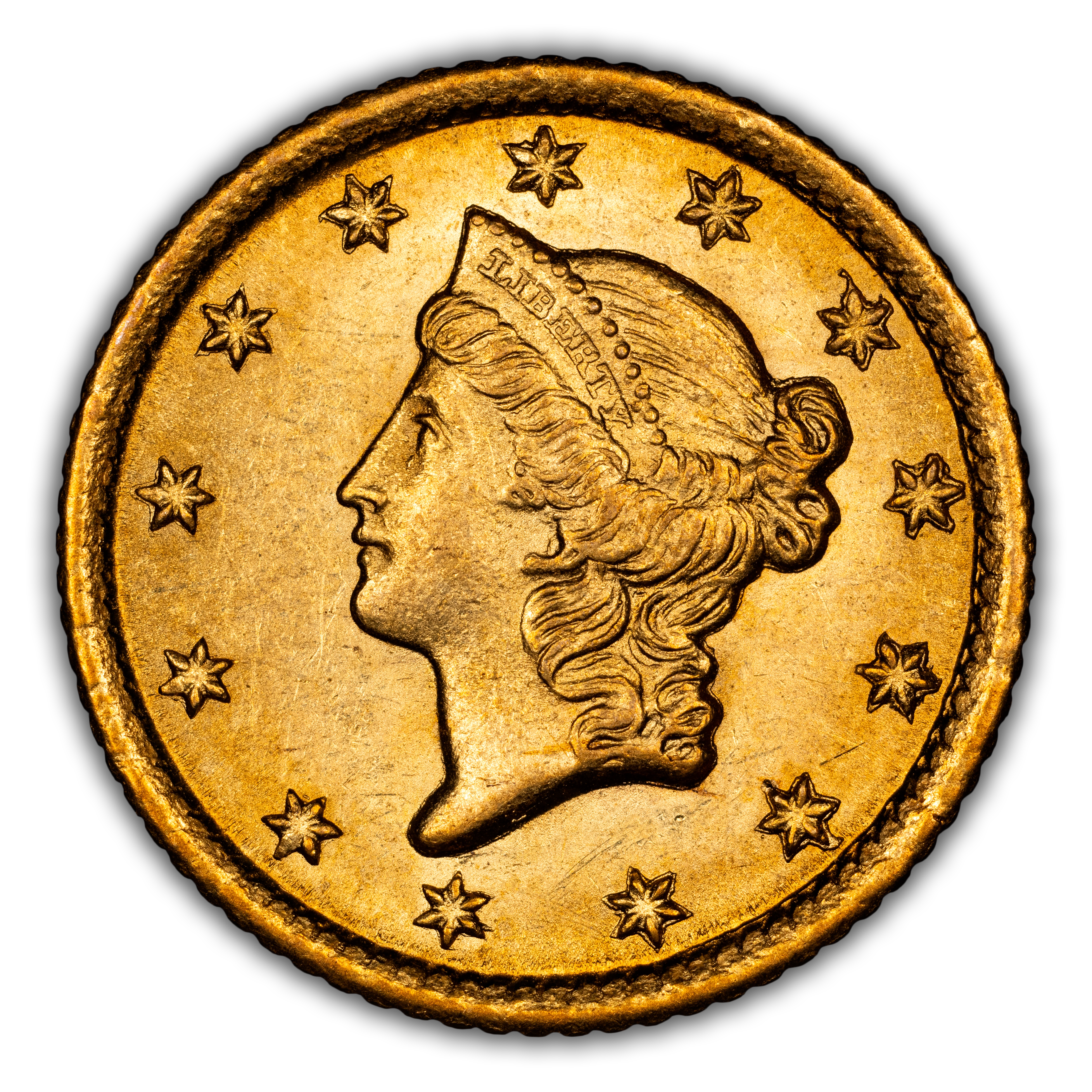 1853-O G$1 MS thumbnail 3