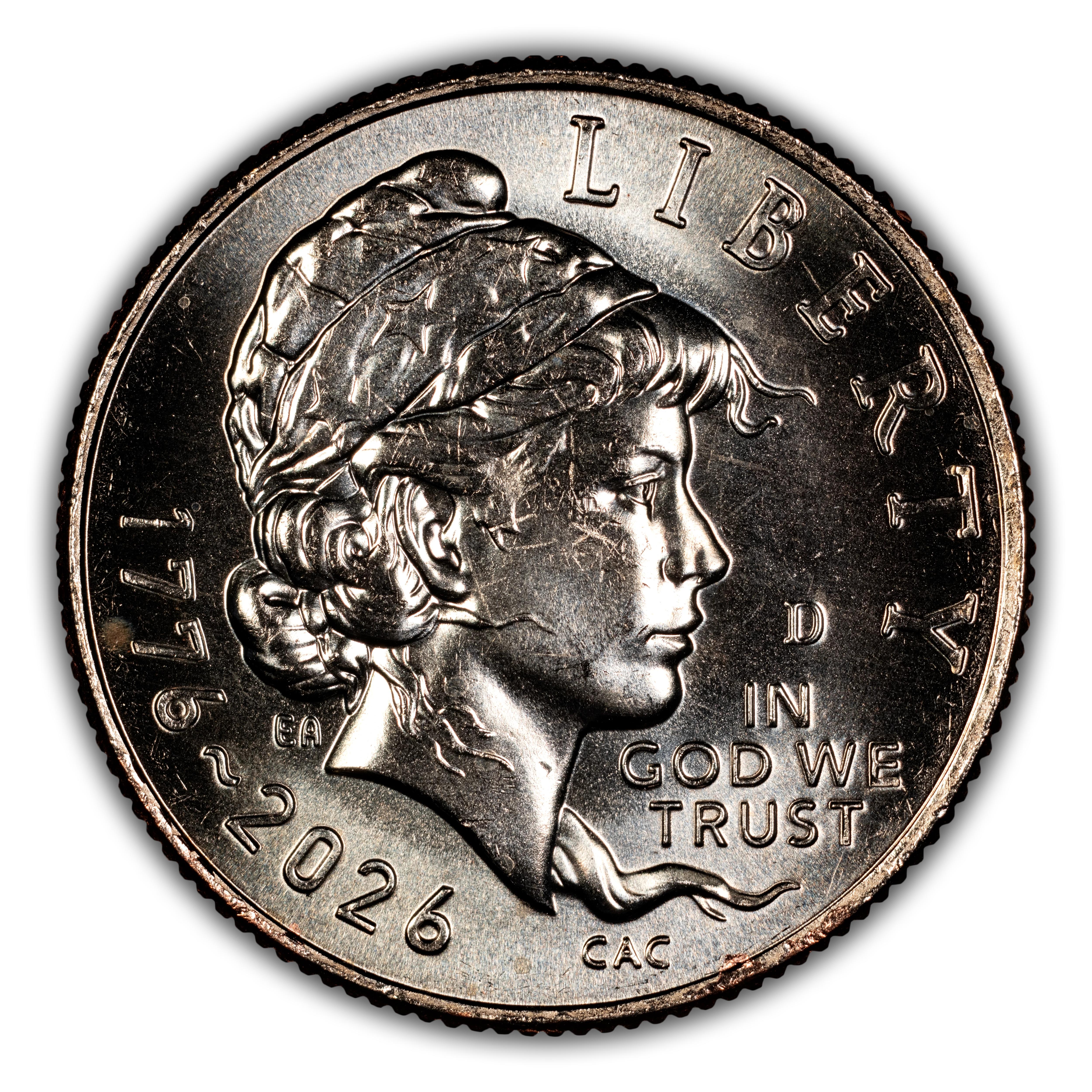 1776~2026-D 10c Emerging Liberty MS thumbnail 3