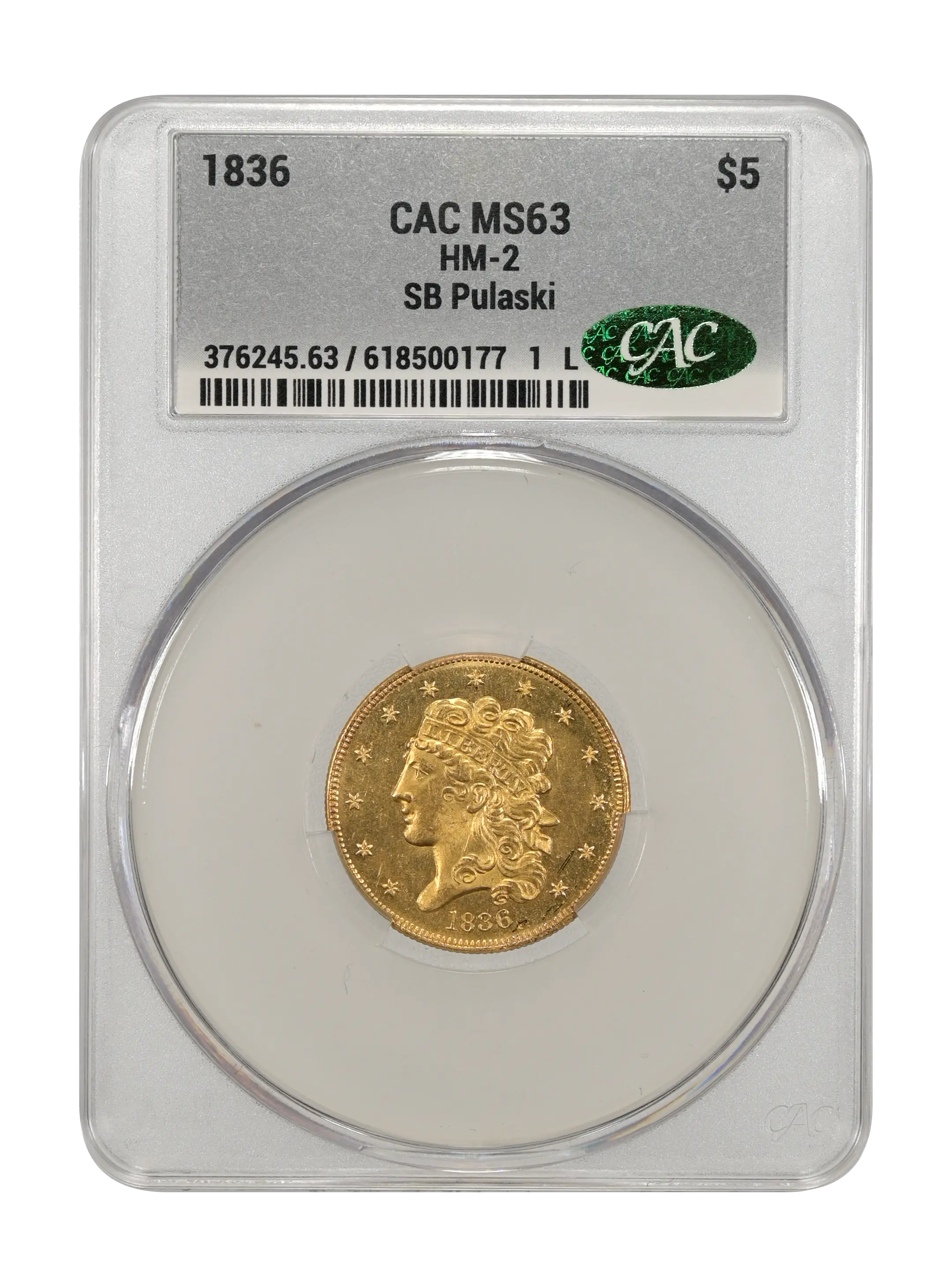 1836 $5  HM-2 MS thumbnail 5