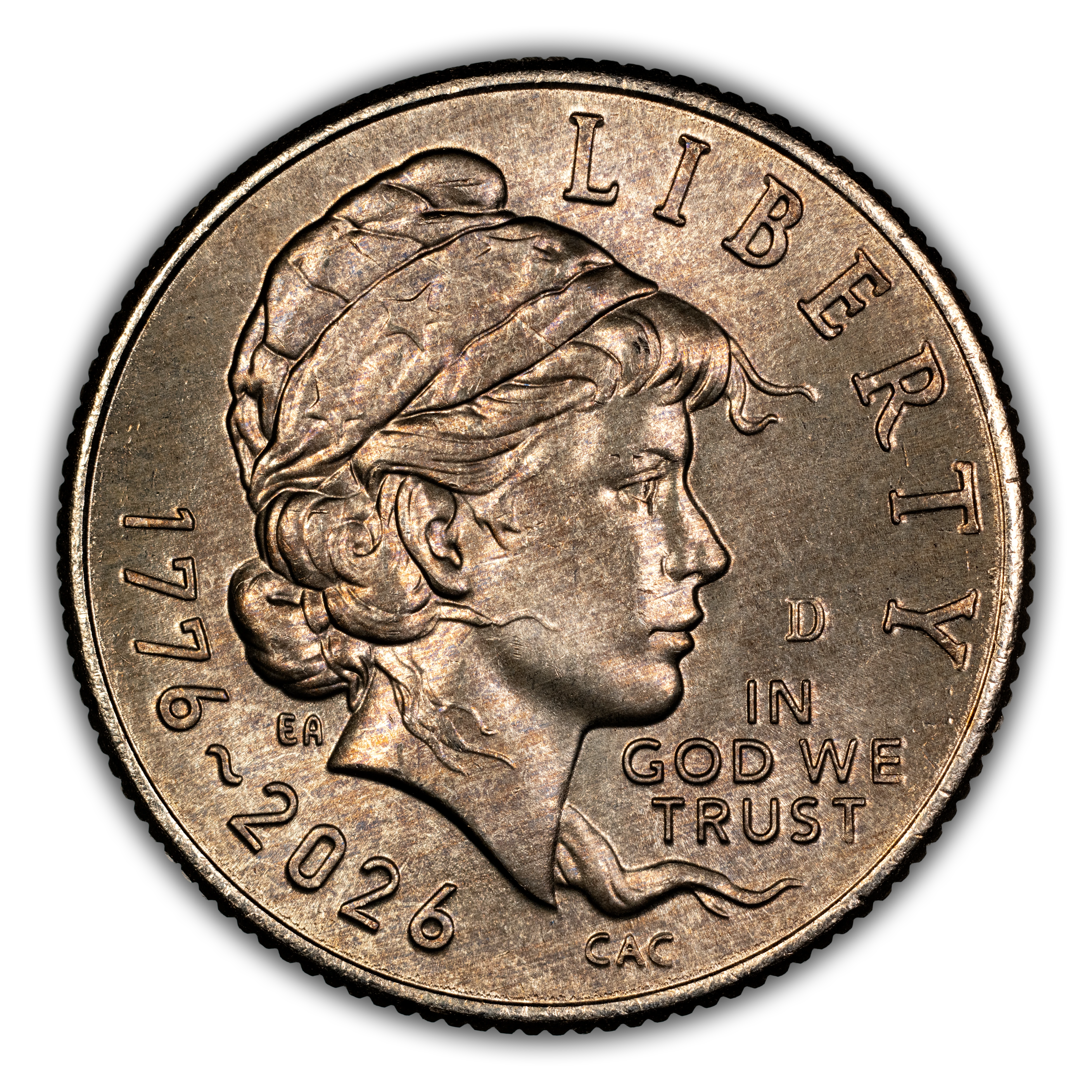 1776~2026-D 10c Emerging Liberty MS