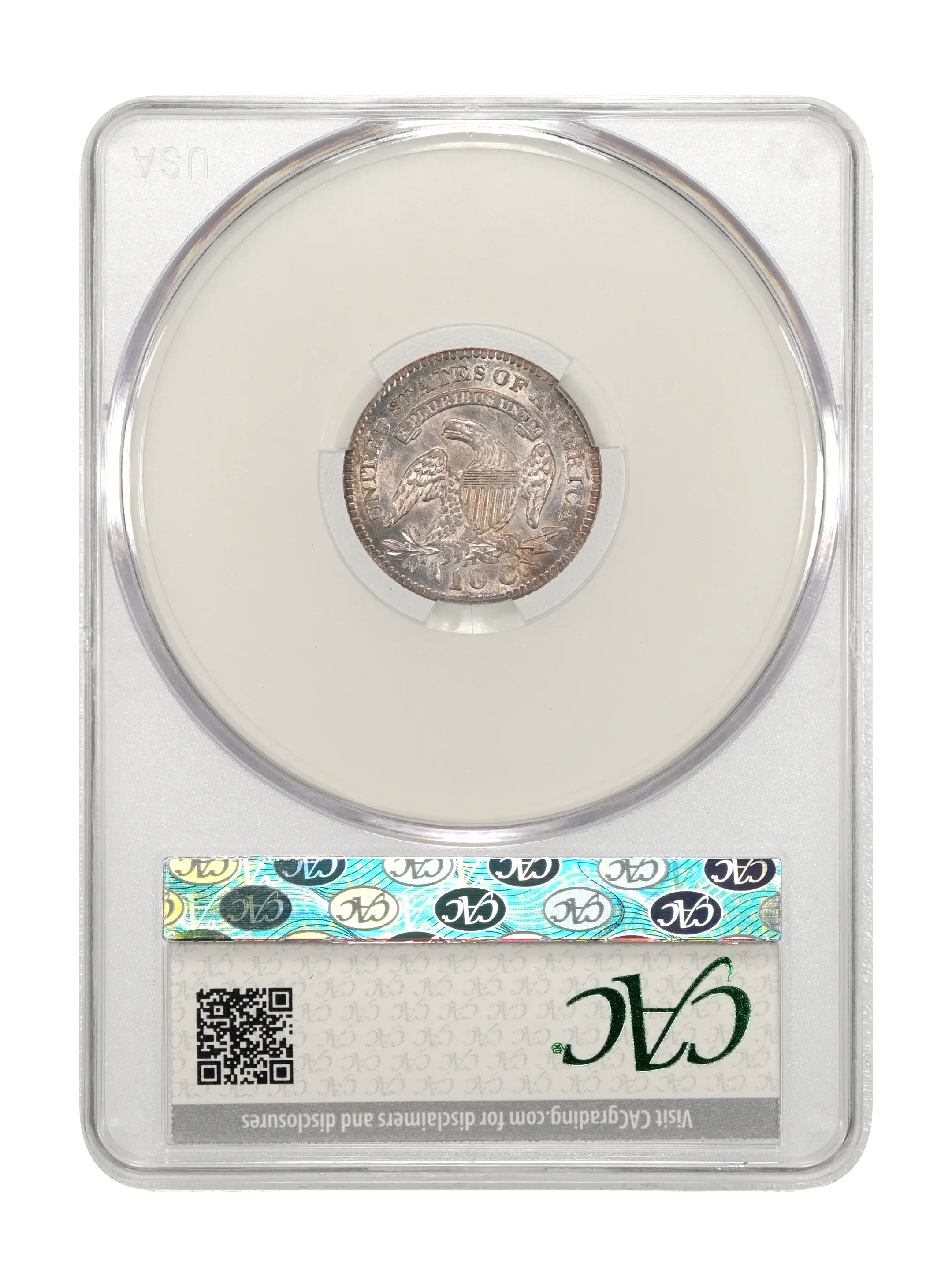 1827 10c Pointed Top 1, JR-7 MS thumbnail 10