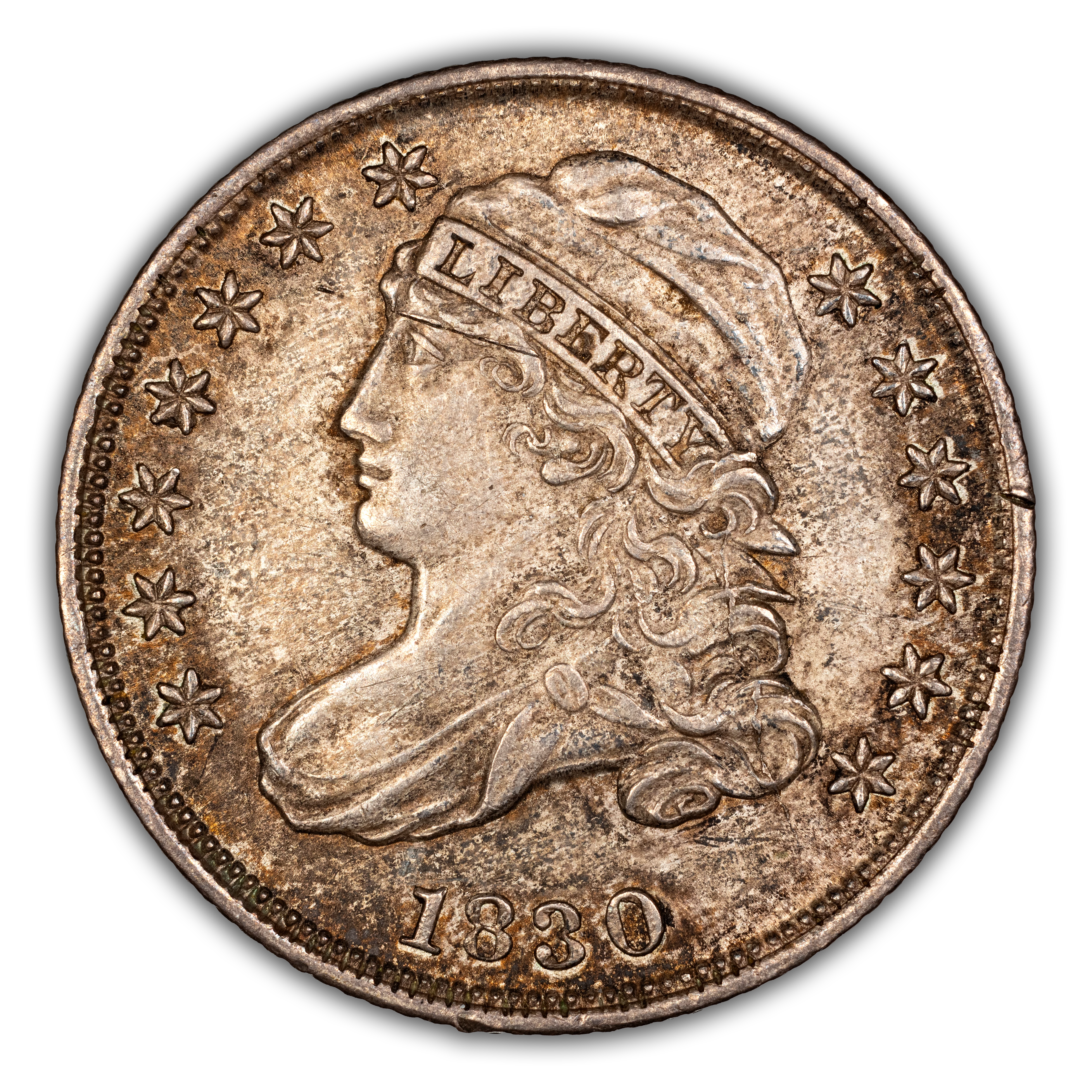 1830 10c Medium 10C, JR-8 MS
