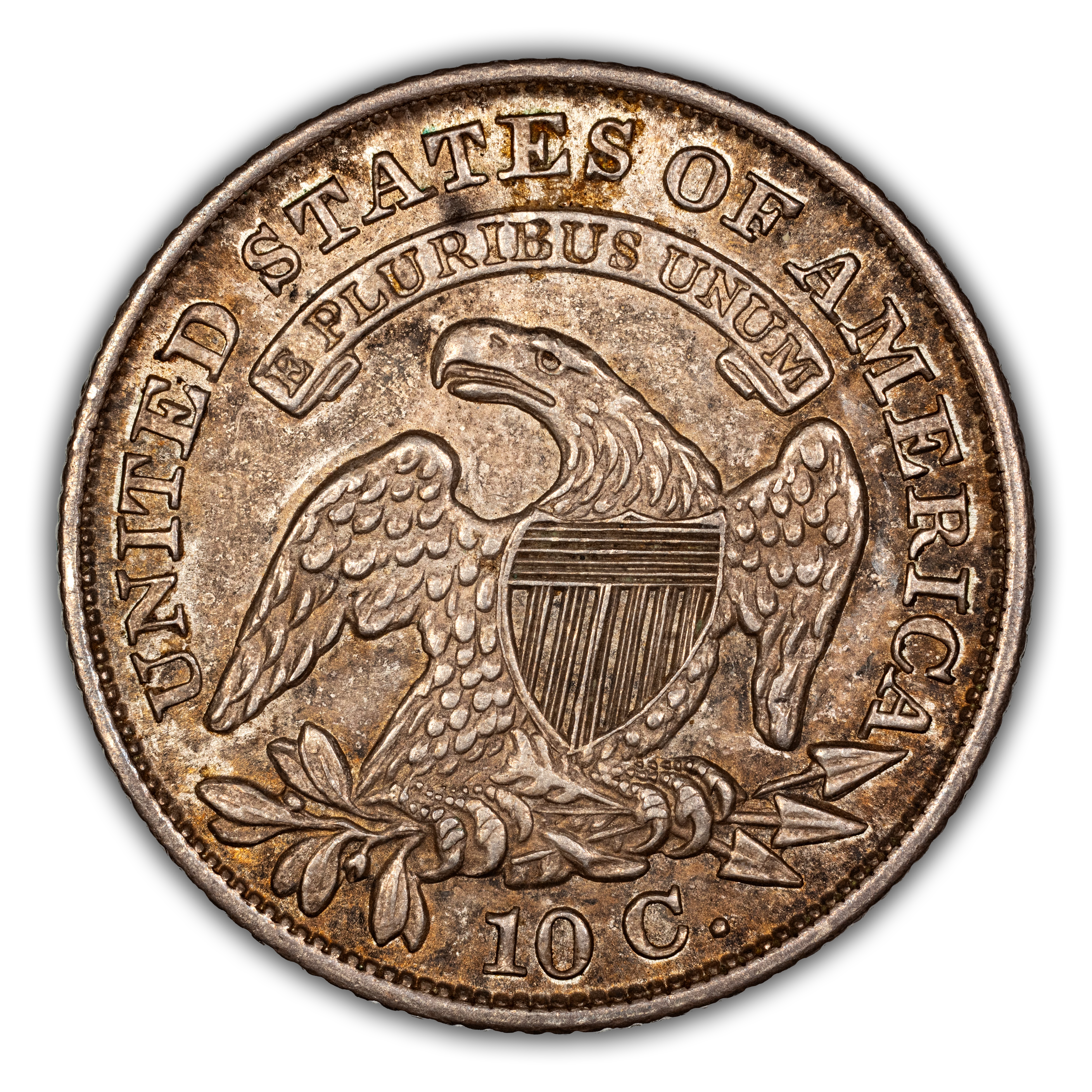 1830 10c Medium 10C, JR-8 MS thumbnail 5