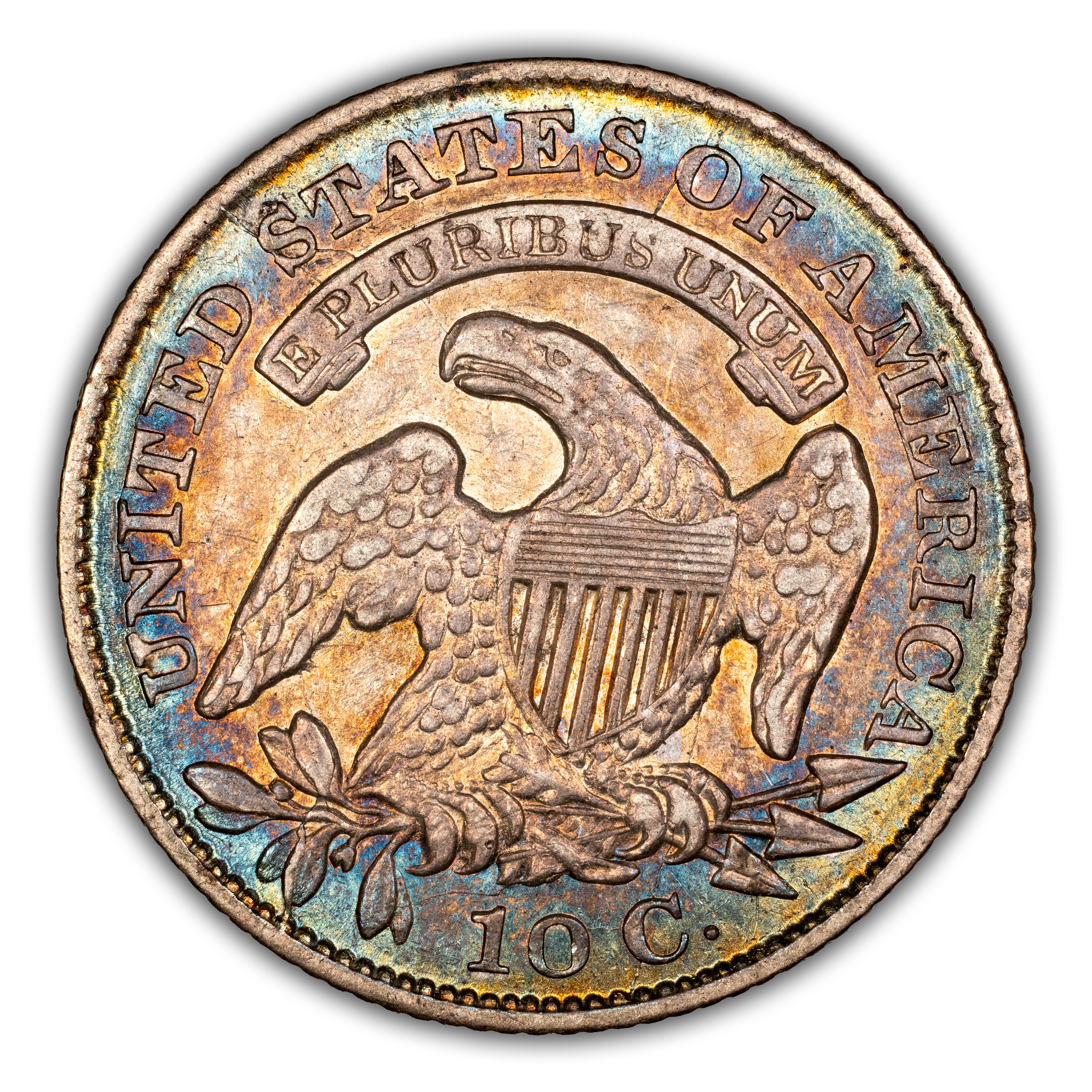 1830 10c Small 10C, JR-2 MS thumbnail 4
