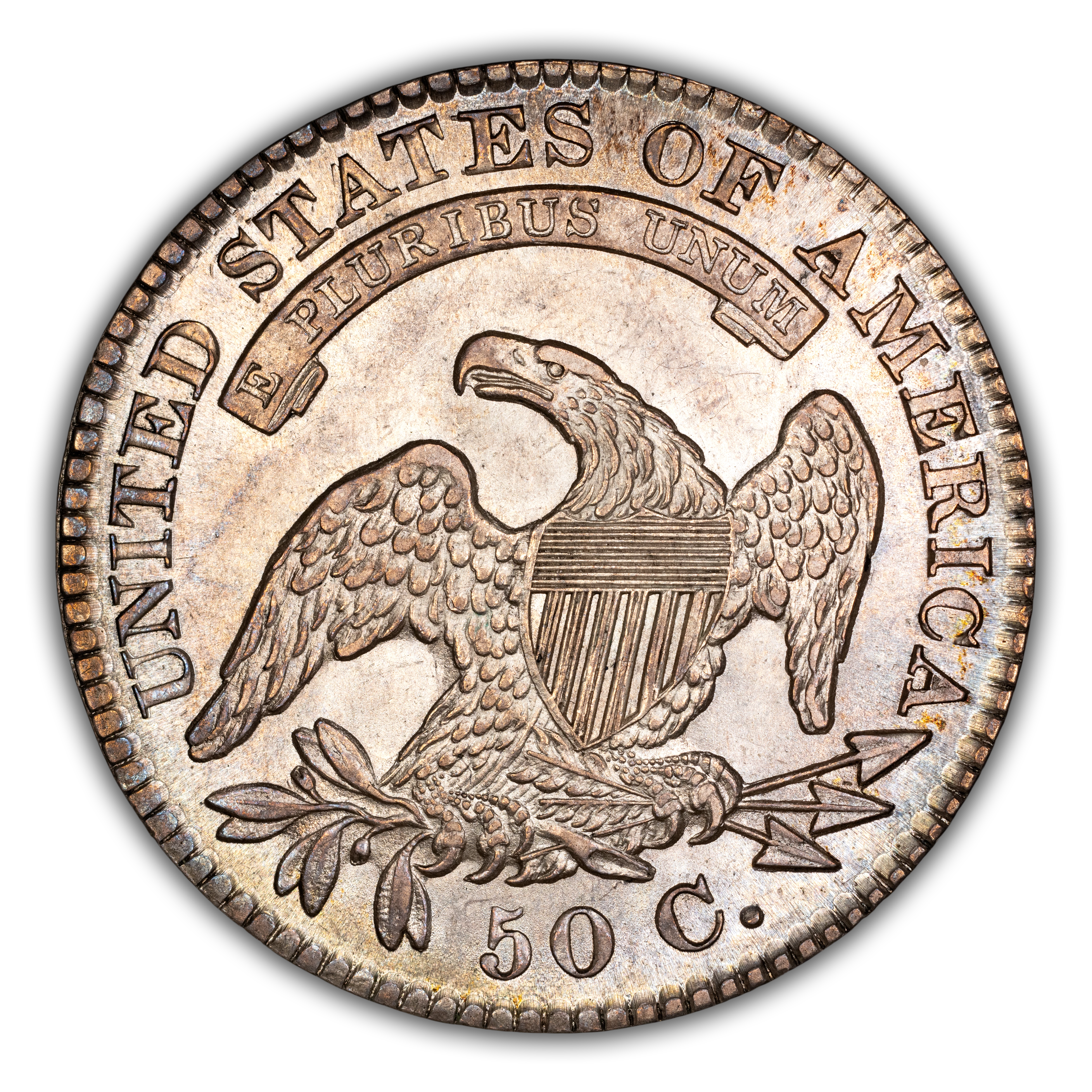 1828 50c Square Base 2, Small 8s, Small Letters, O-119 MS thumbnail 5