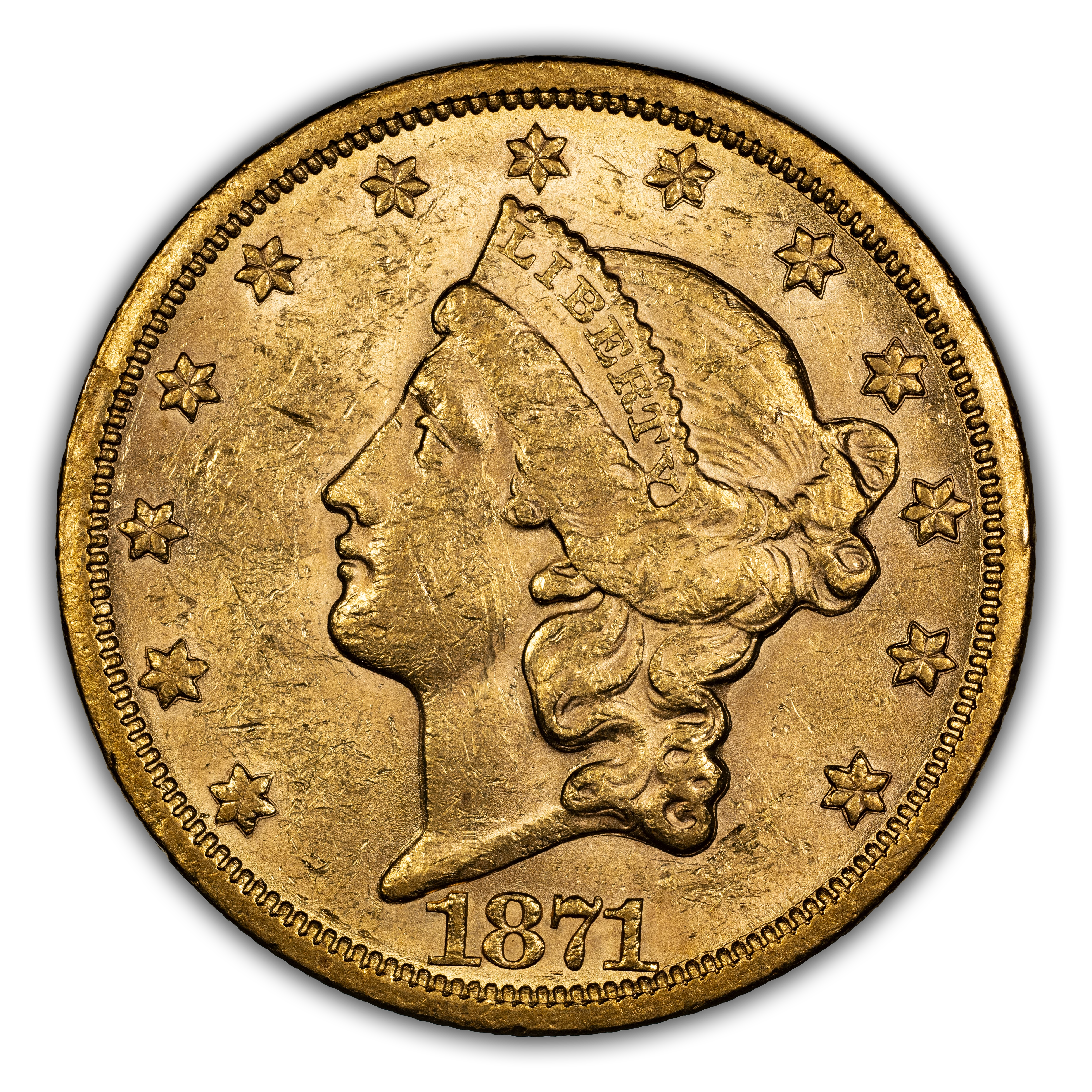 1871-S $20 MS