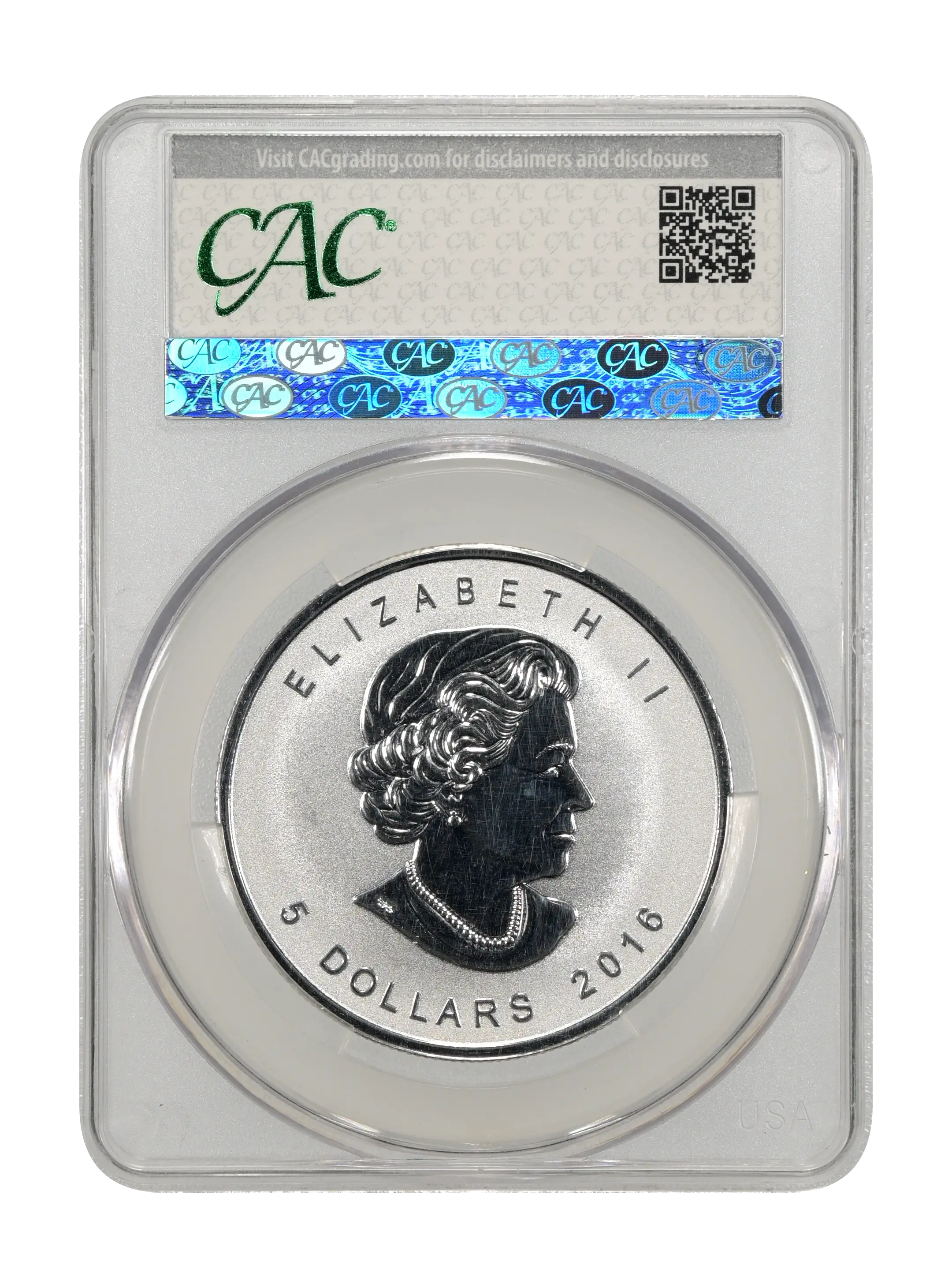 2016 S$5 1oz Silver, Maple Leaf, Bigfoot Privy SP thumbnail 3