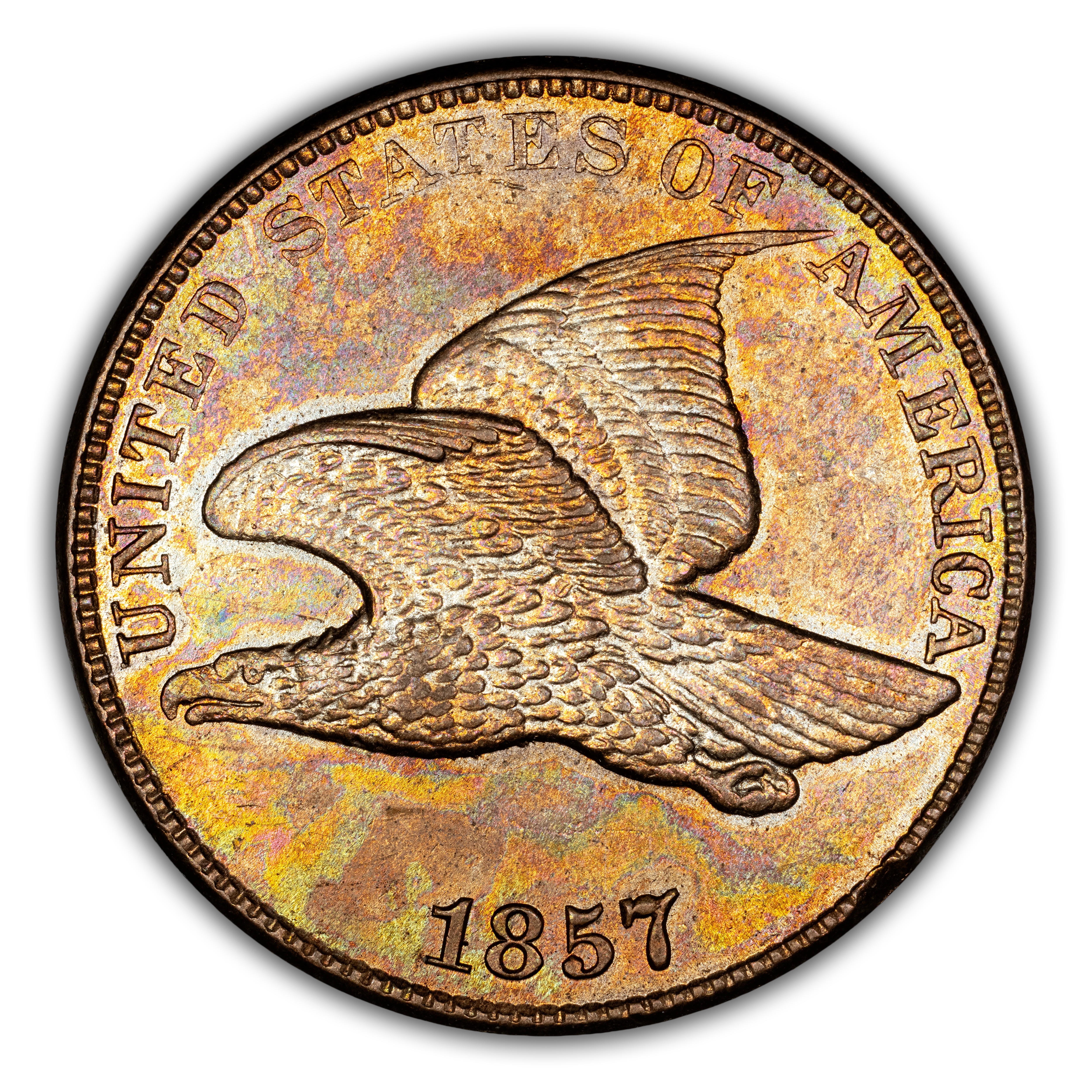 1857 1c Flying Eagle MS thumbnail 8