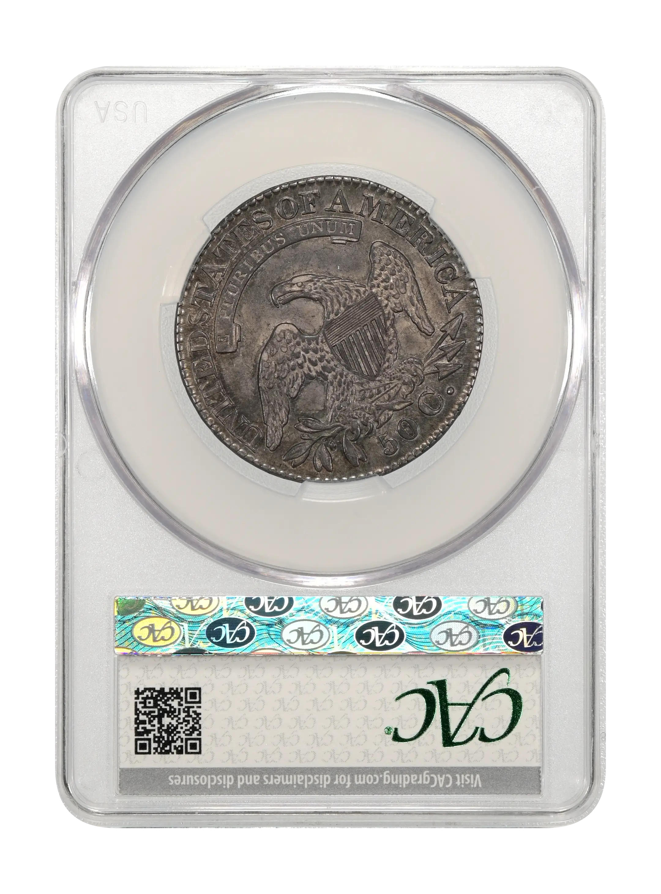 1828 50c Square Base 2, Small 8s, Large Letters, O-118 MS thumbnail 13