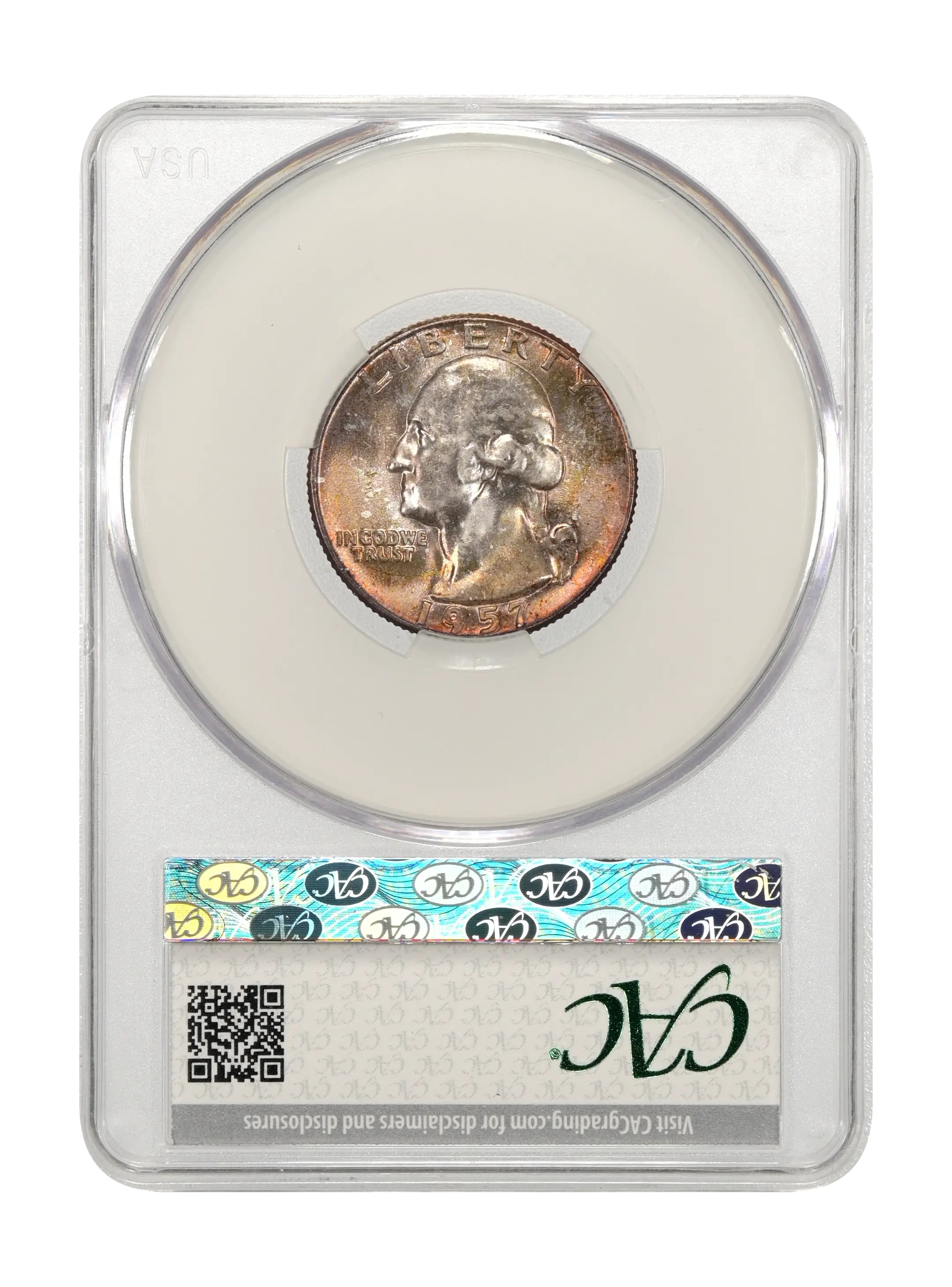 1957 25c Type B Reverse, FS-901 MS thumbnail 17