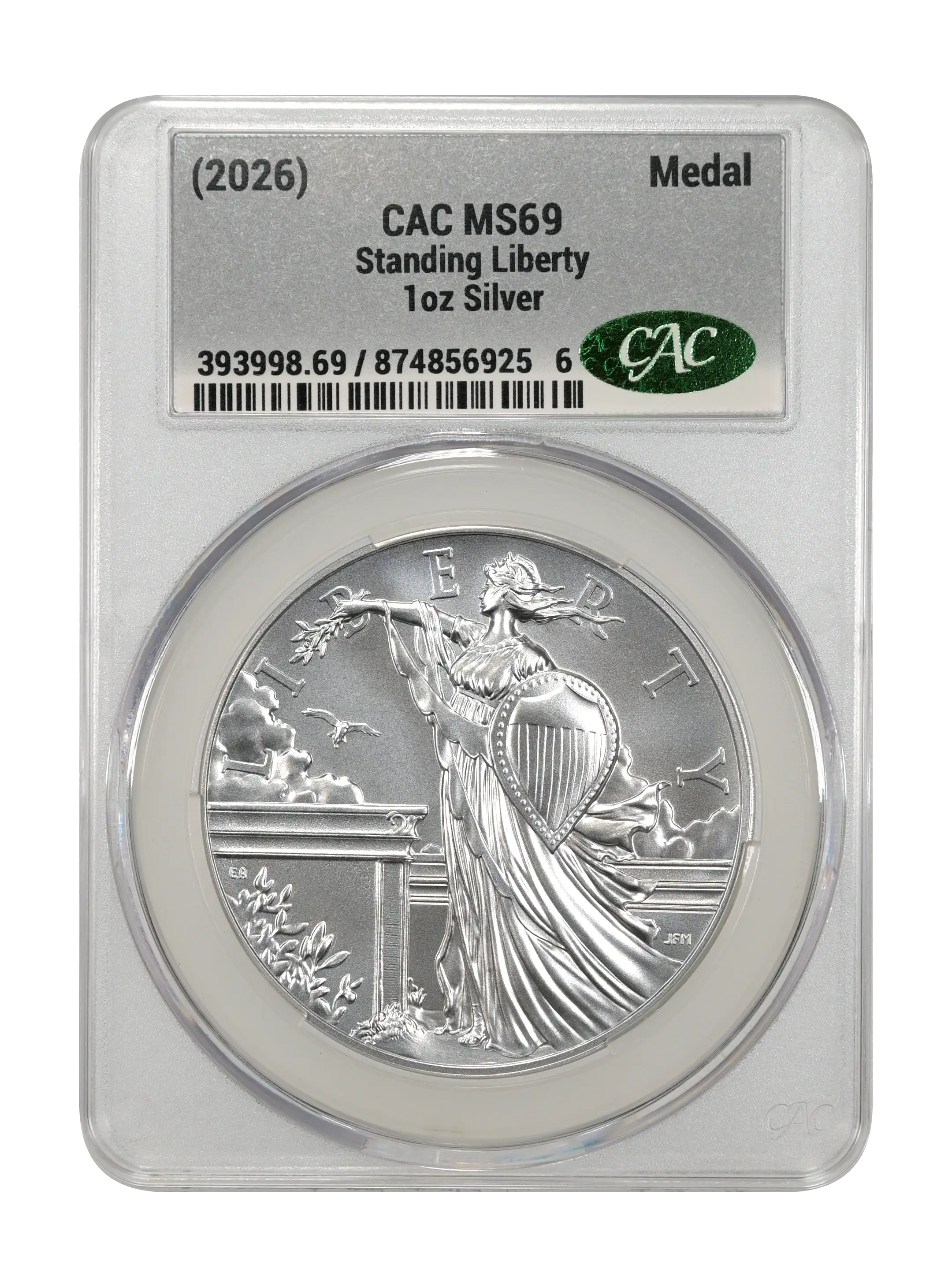 (2026) Medal 1oz Silver, Standing Liberty MS thumbnail 15