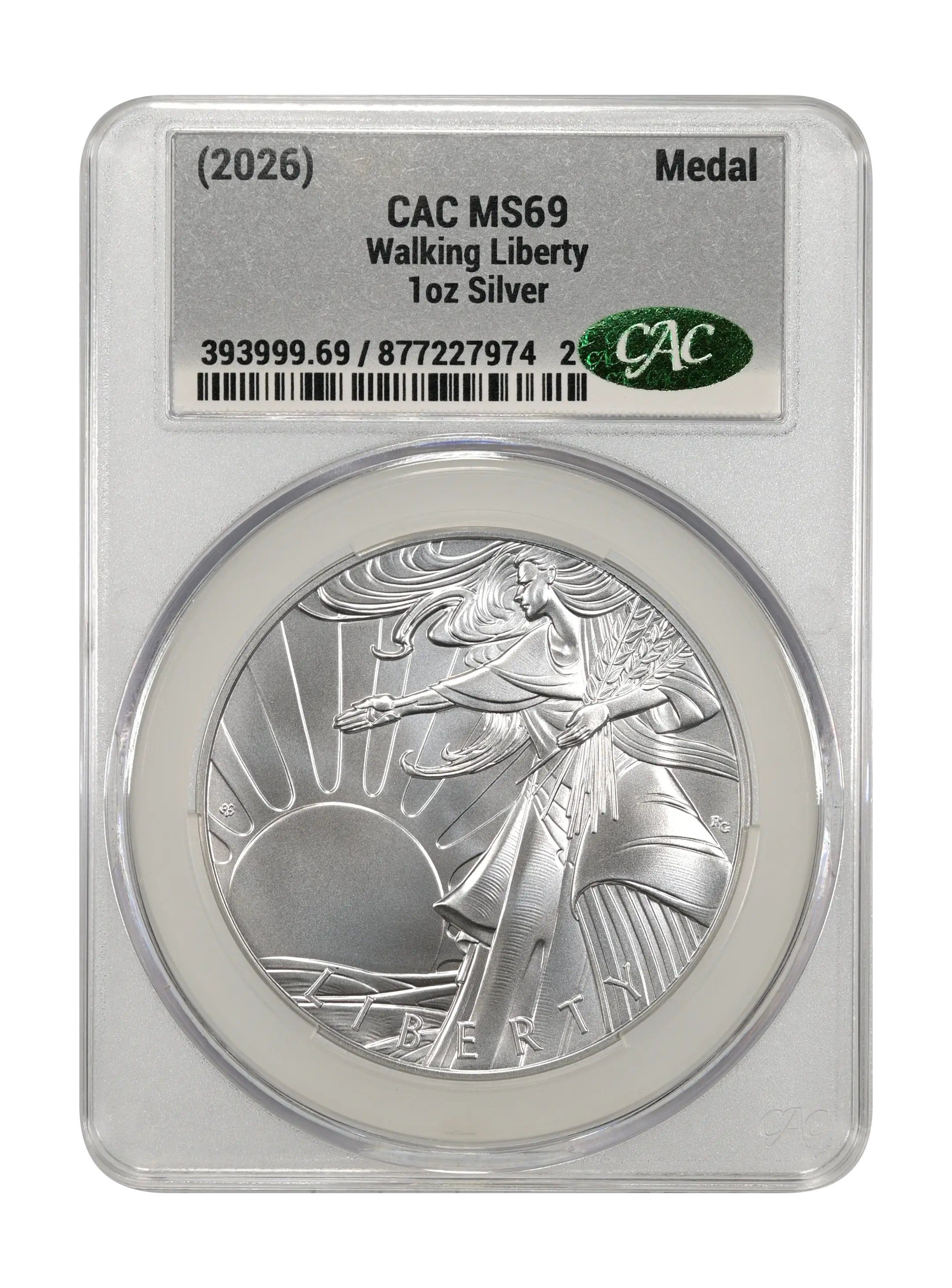 (2026) Medal 1oz Silver, Walking Liberty MS thumbnail 8